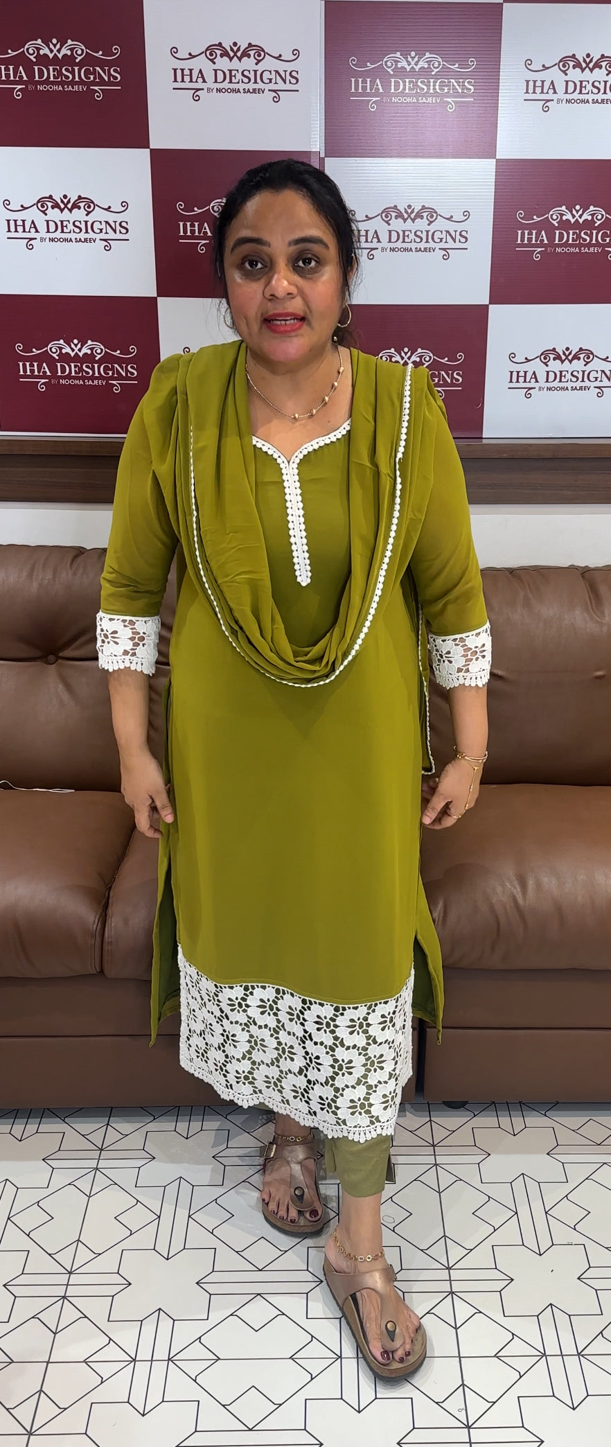GEORGETTE UNSTITCHED SALWAR SUITS - IHA 27070