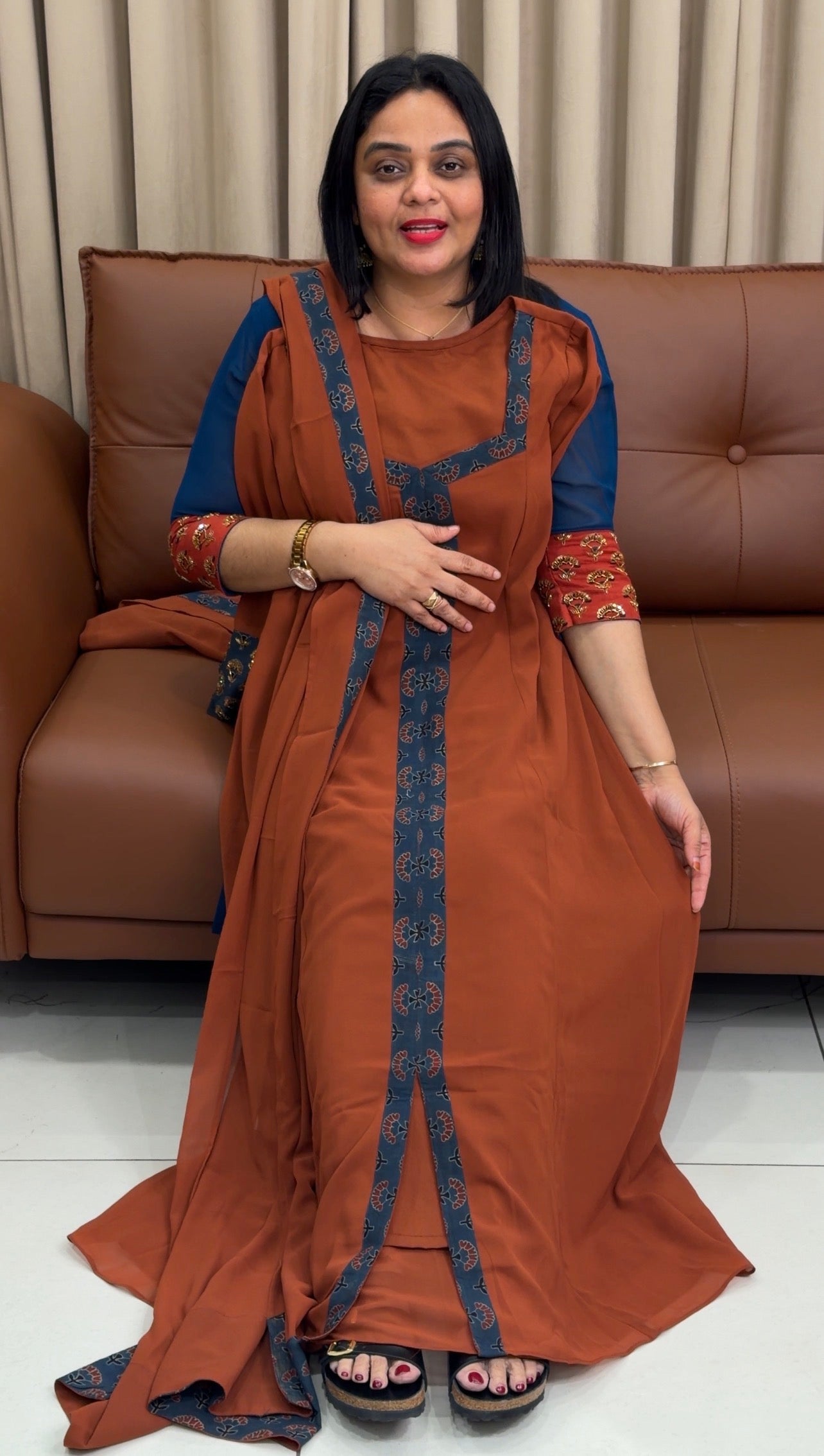 IHA'S IN-HOUSE GEORGETTE UNSTITCHED SALWAR SUITS - IHA 33980