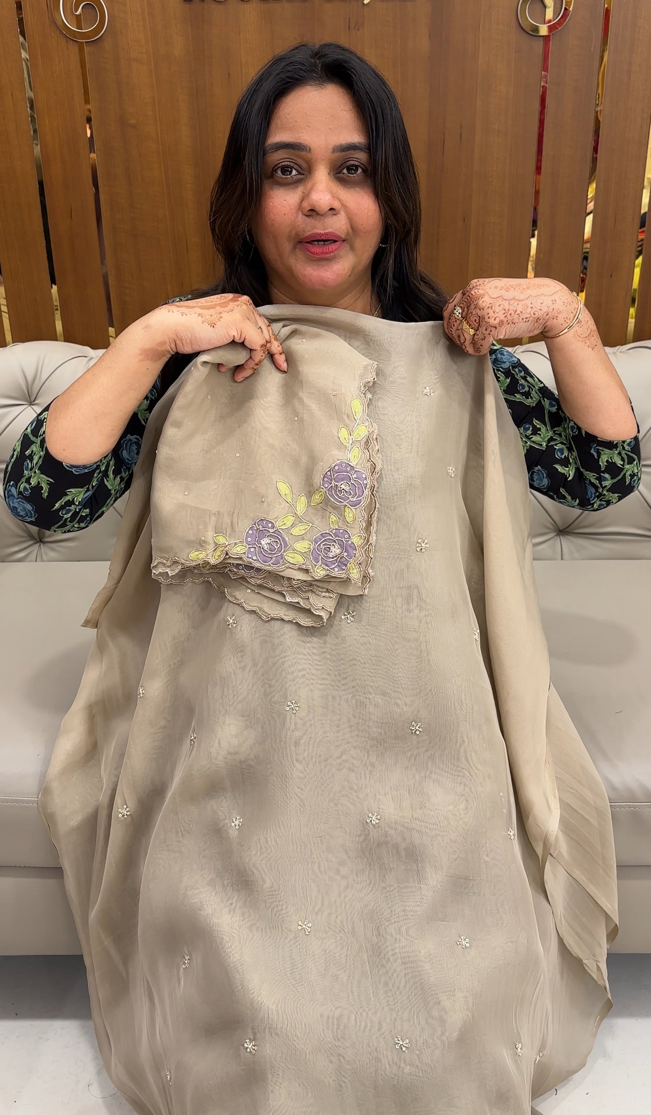VISCOSE ORGANSA UNSTITCHED SALWAR SUITS - IHA 27442