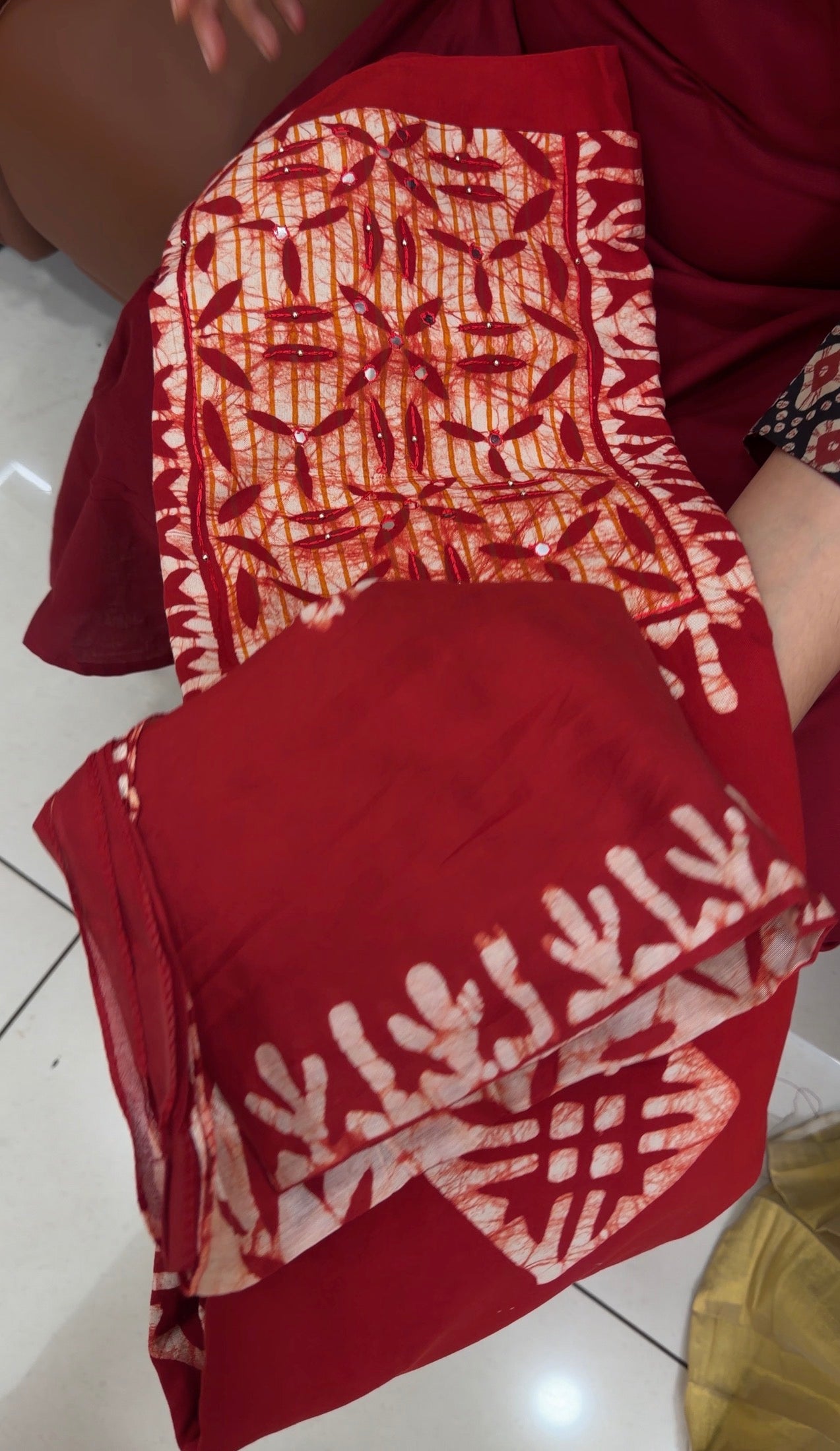 BATIK PRINTED UNSTITCHED SALWAR SUTS - IHA 34966