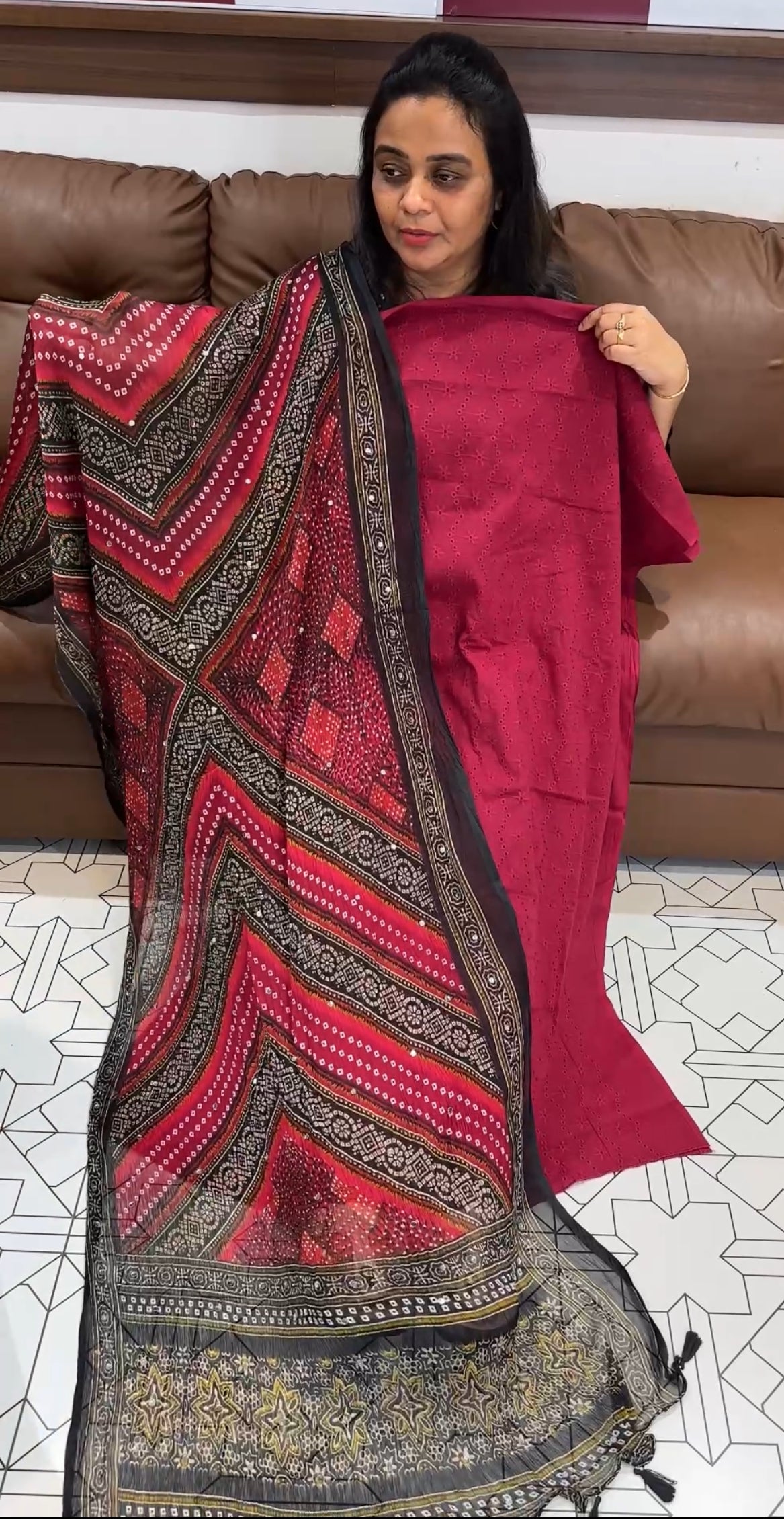 FORWARD COTTON HAKOBA UNSTITCHED SALWAR SUITS - IHA 27918