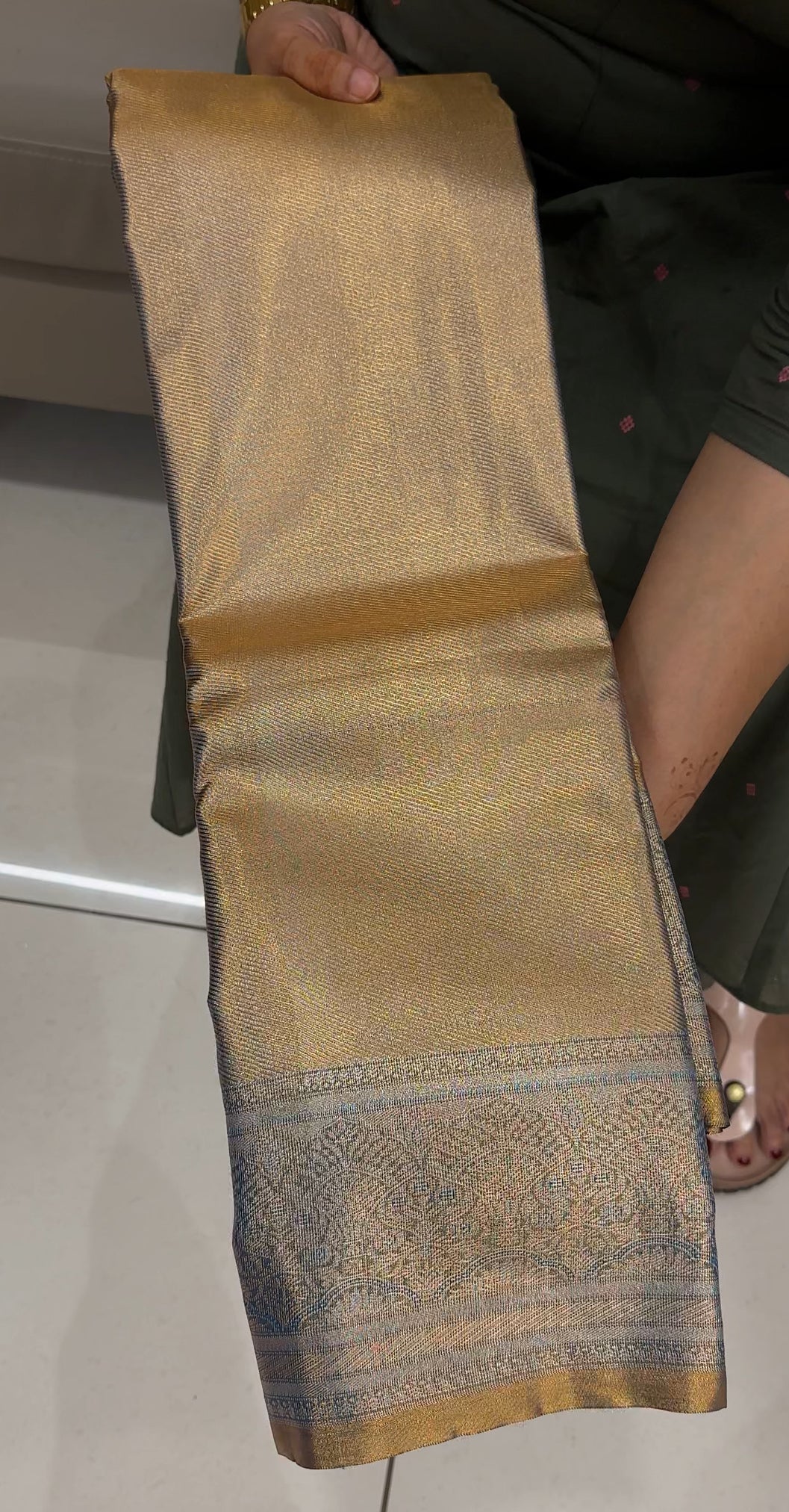 DESIGNER TISSUE KANCHIPURAM SILK SAREES - IHA 27614