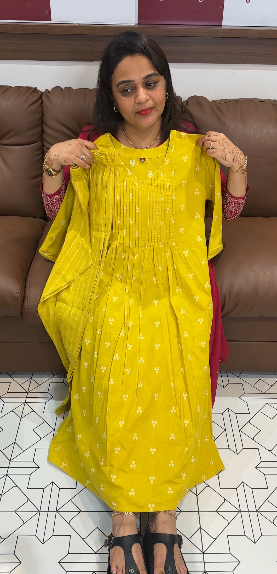 HANDLOOM COTTON TOP AND BOTTOM - IHA 23833