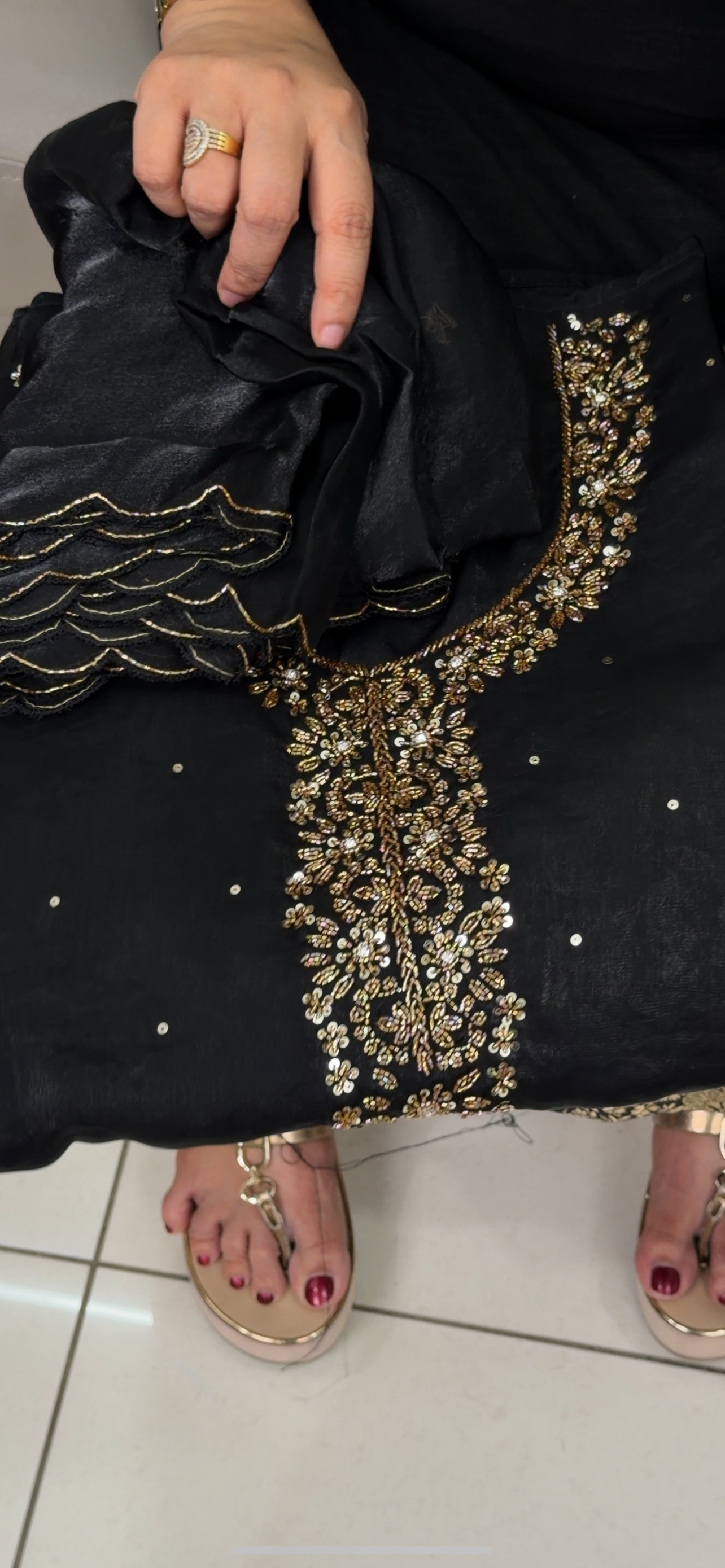 FORWARD VELVET ORGANZA UNSTITCHED SALWAR SUITS - IHA 29037