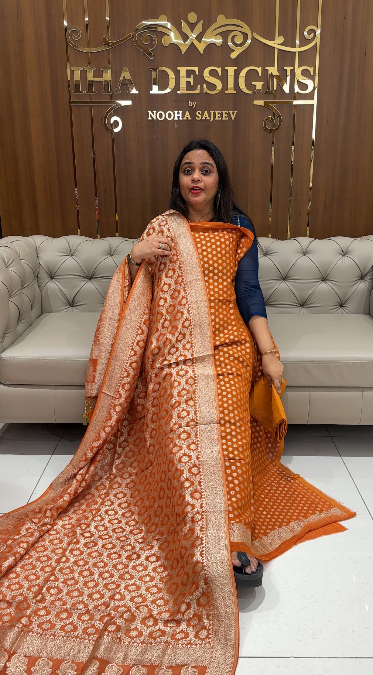 VISCOSE GEORGETTE UNSTITCHED SALWAR SUITE SUITE - IHA 23311
