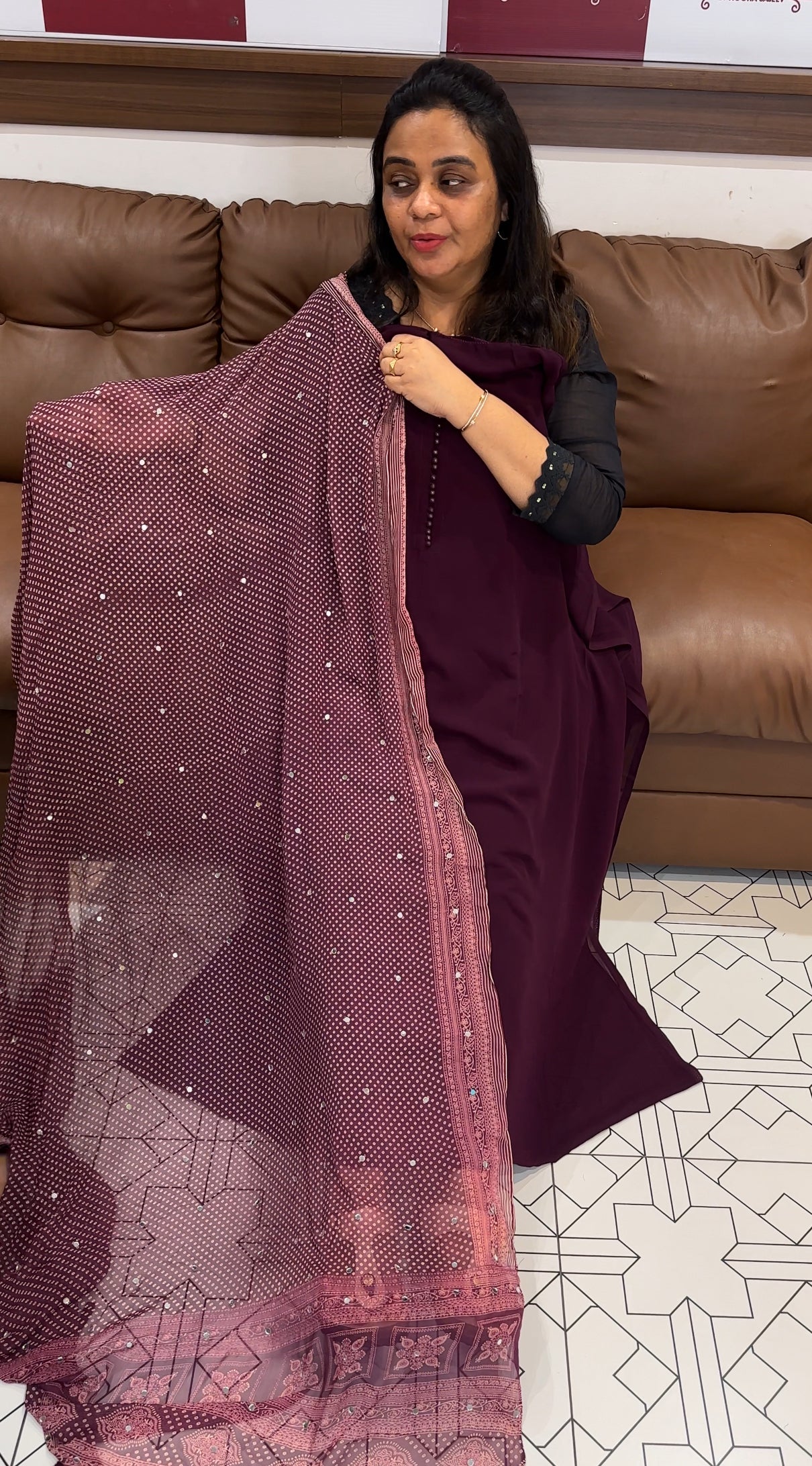 GEORGETTE UNSTITCHED SALWAR SUITS - IHA 27925