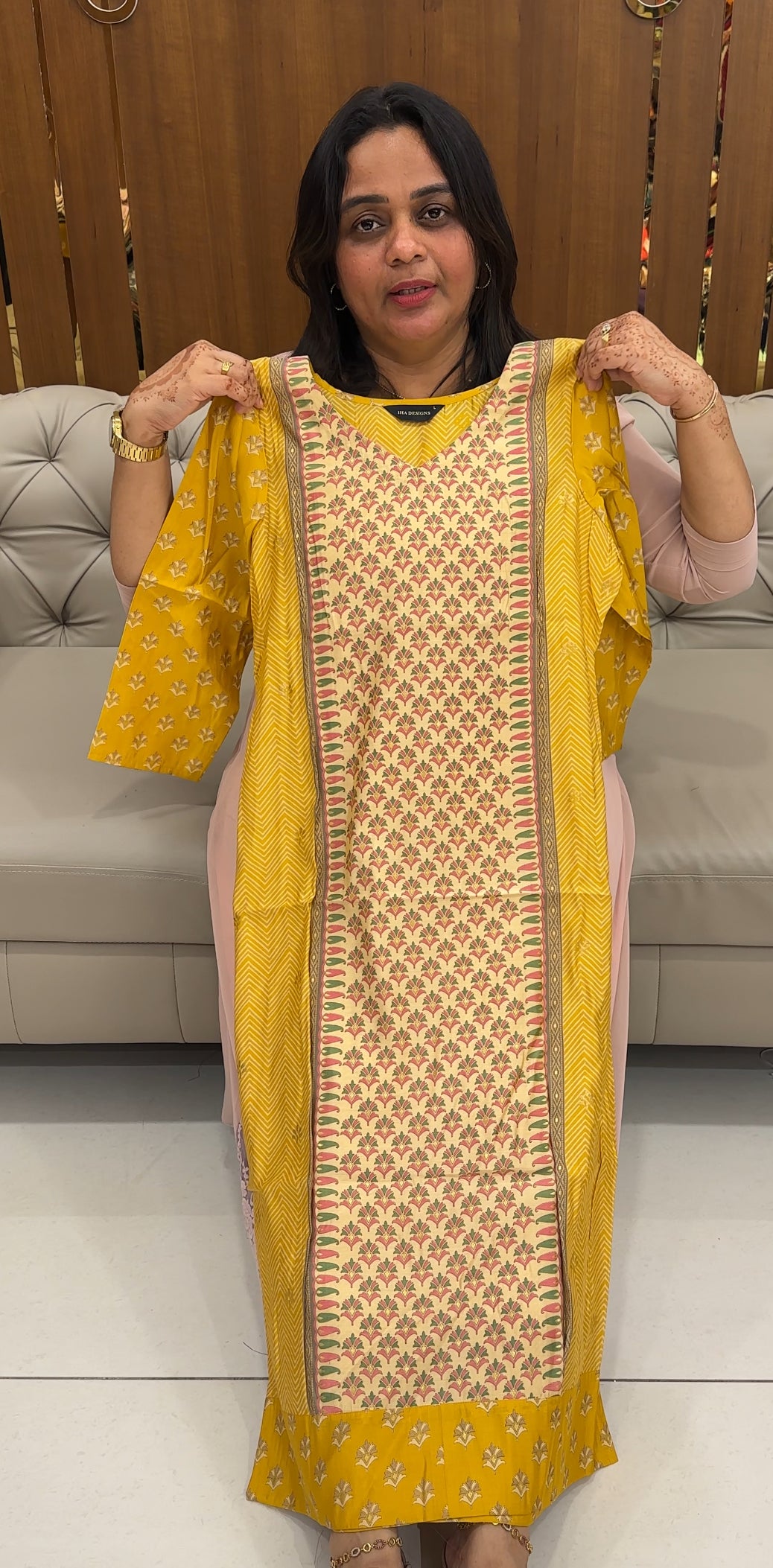 IHA'S IN-HOUSE MODAL CHANDERI TOPS - IHA 27461