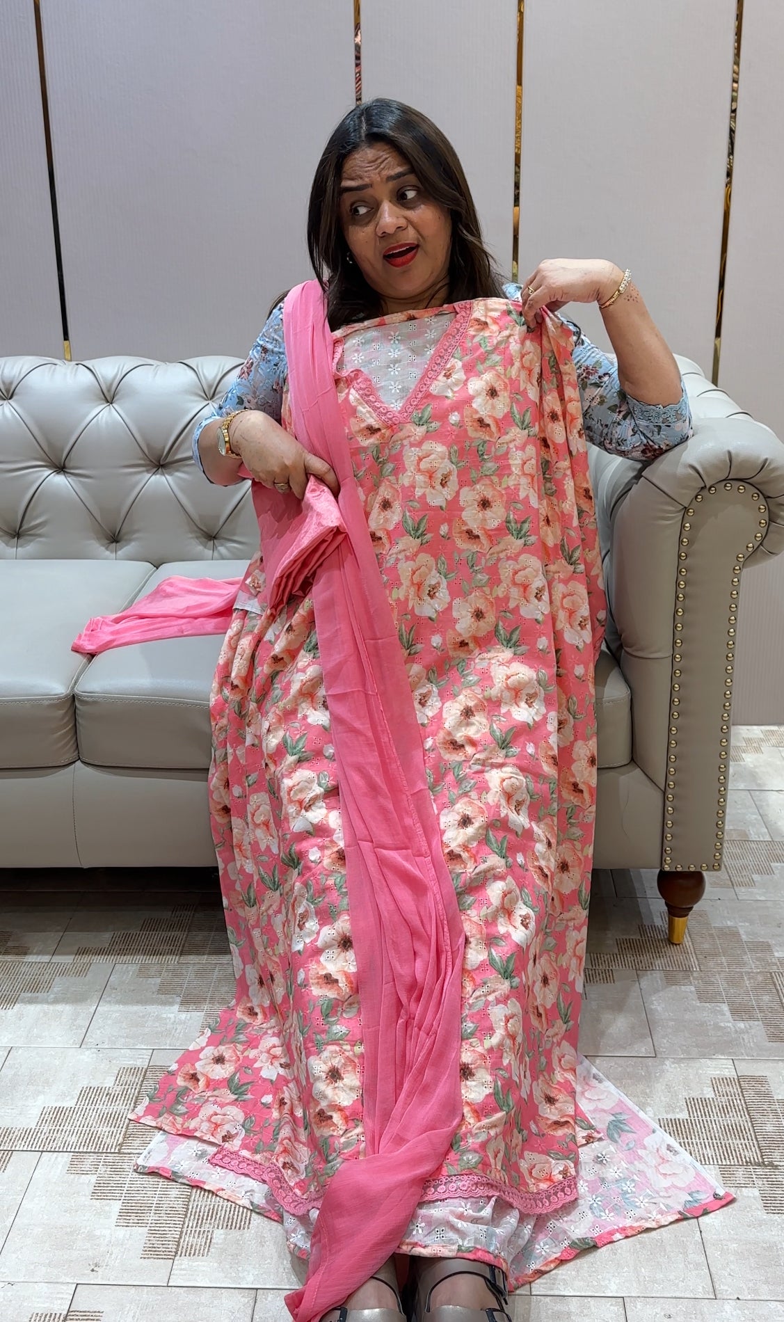 COTTON HAKOBA UNSTITCHED SALWAR SUITS - IHA 23090