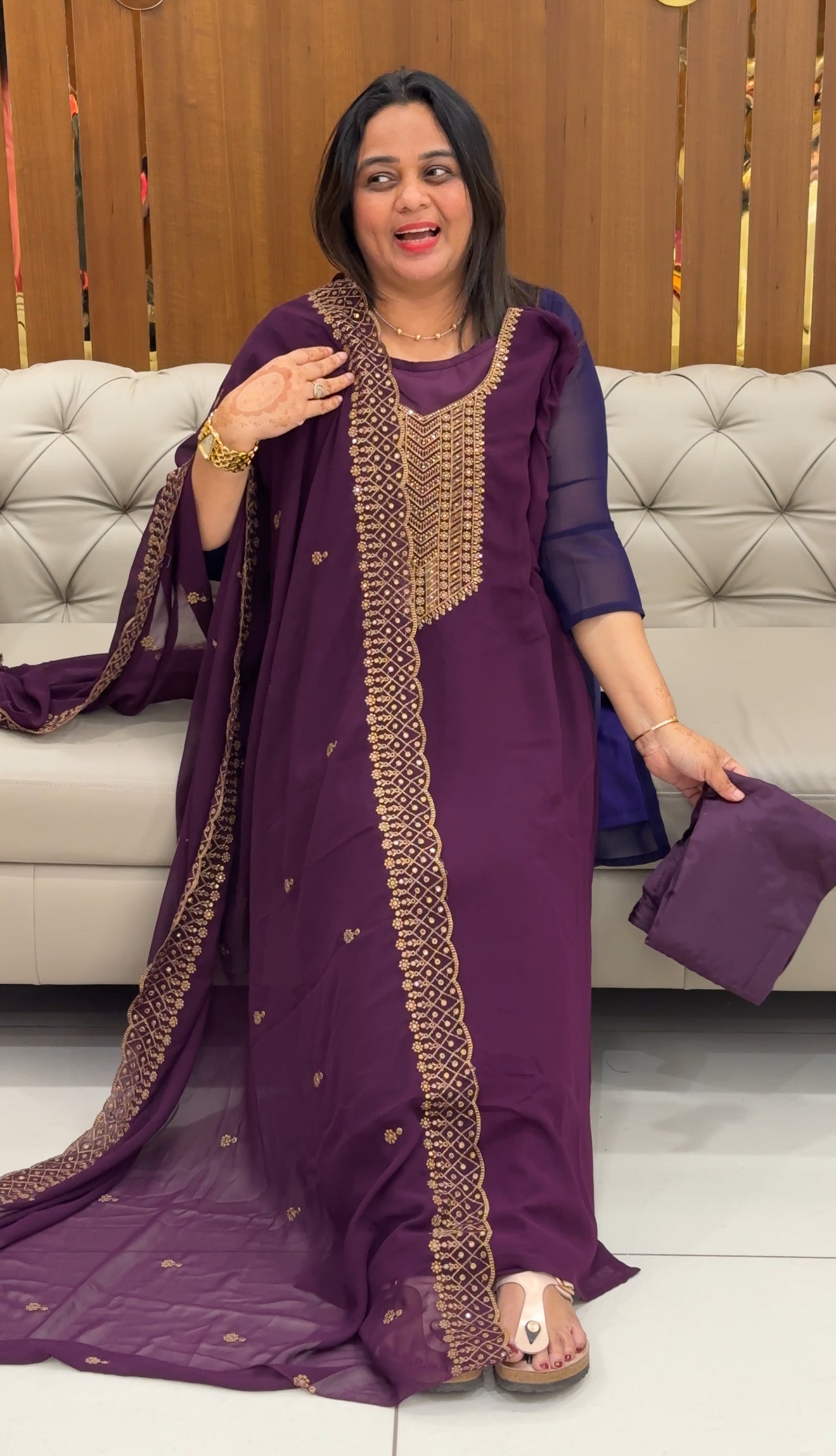 IHA'S IN-HOUSE READY TO WEAR TOP,BOTTOM AND DUPATTA - IHA 27537