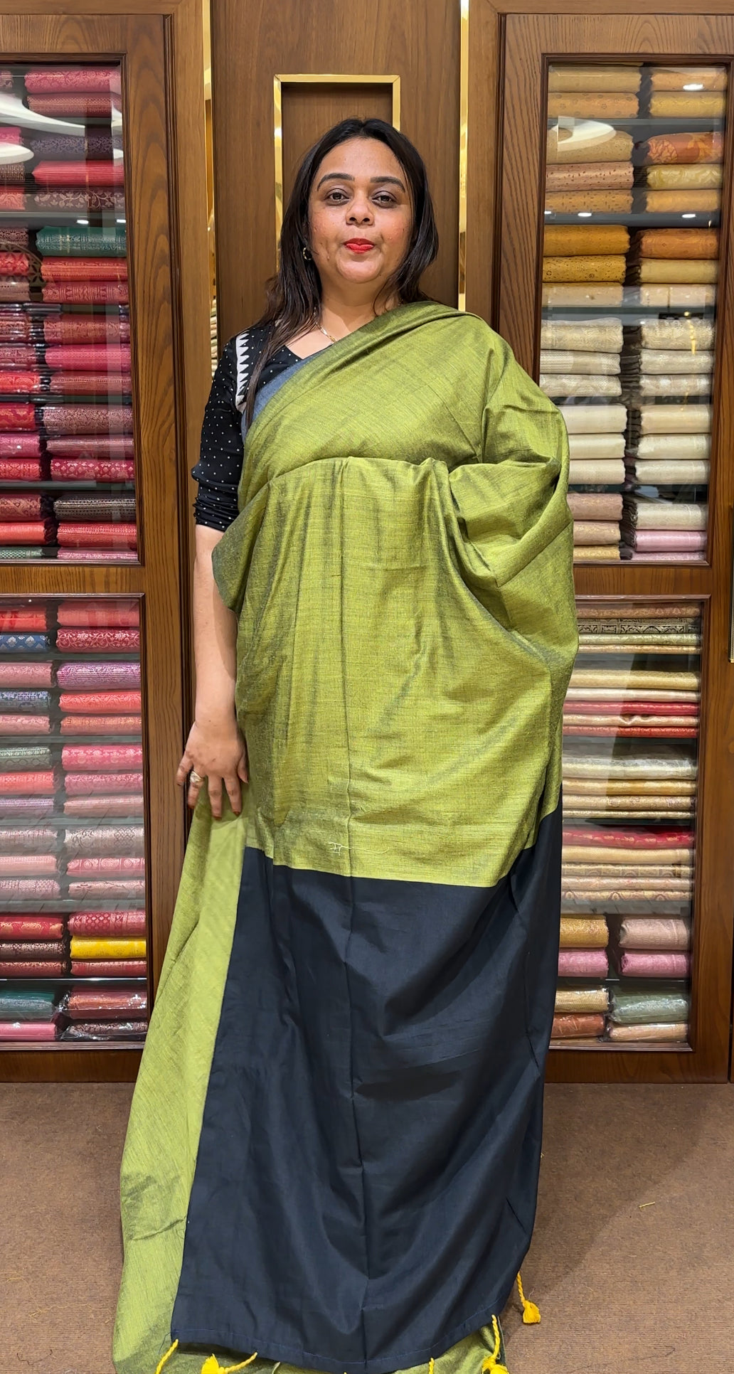 KHADDI COTTON SAREES - IHA 22310