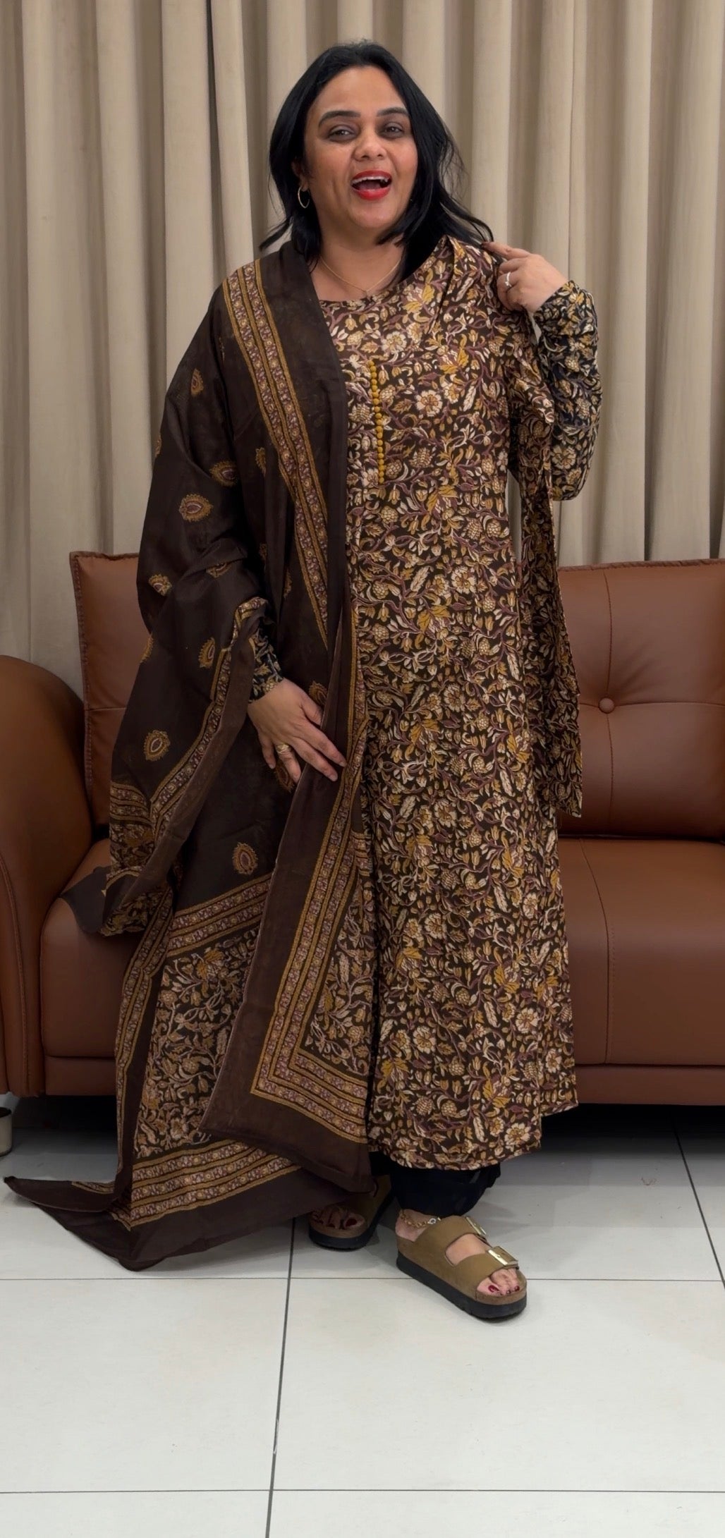 IHA'S IN-HOUSE PRINTED TOP AND DUPATTA - IHA 33342