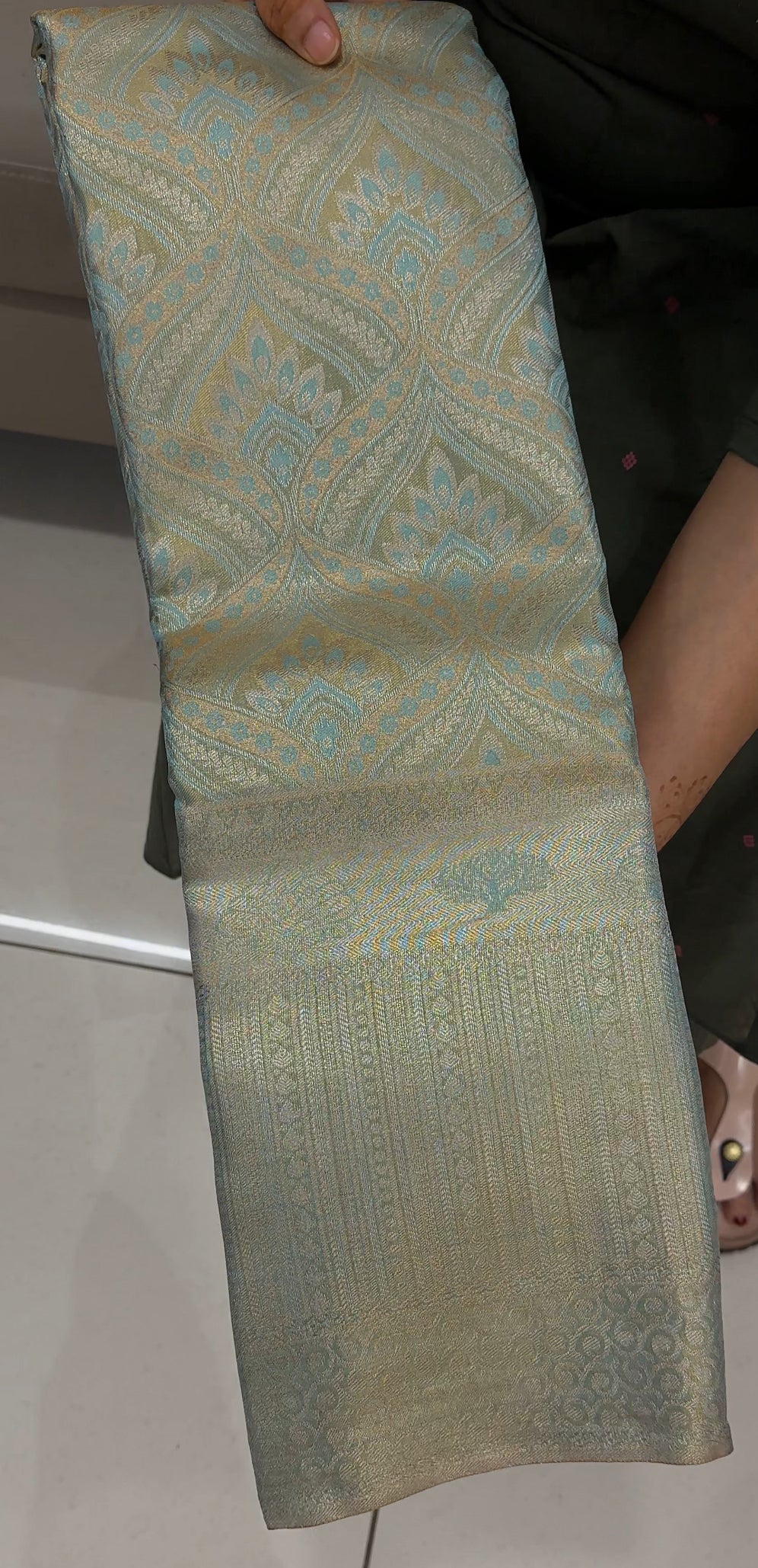 DESIGNER TISSUE KANCHIPURAM SILK SAREES - IHA 27614
