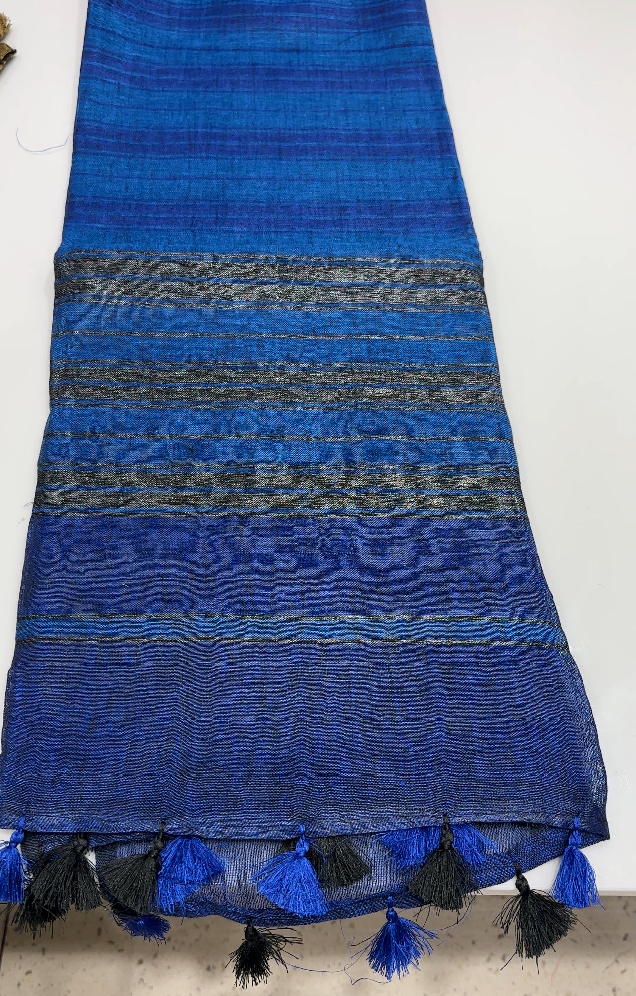 DESIGNER LINEN SAREES - IHA 22293