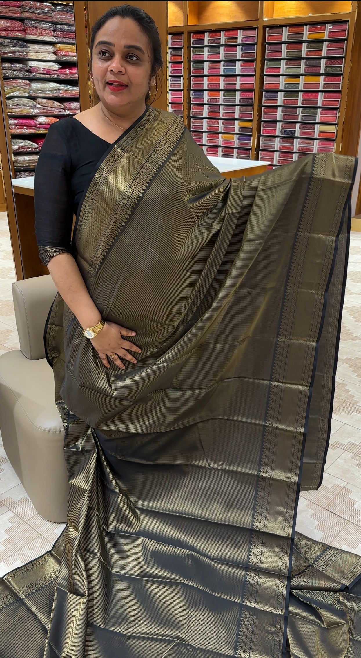 SEMI SILK SAREES - IHA 26737