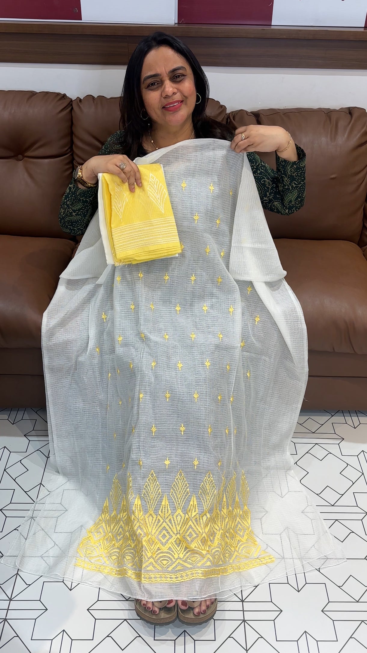 SILKY KOTA UNSTITCHED SALWAR SUITS - IHA 27314