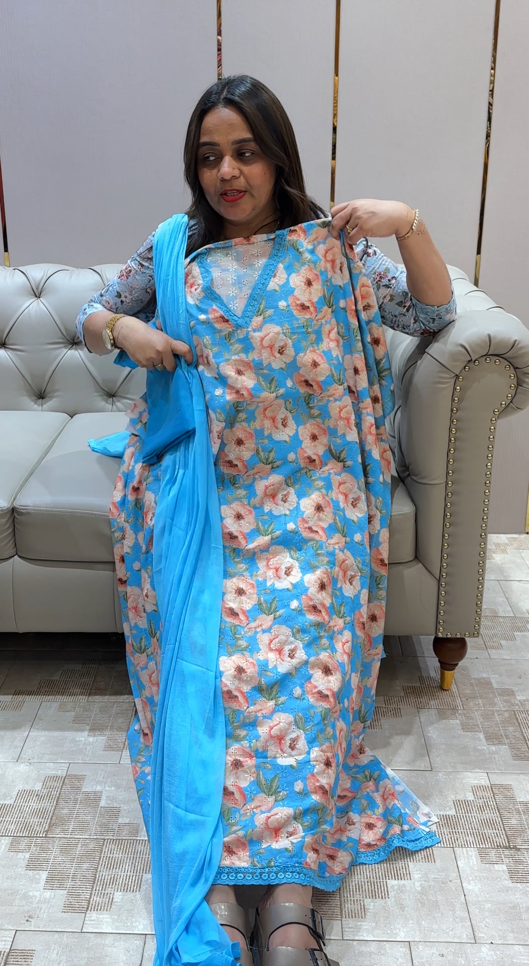 COTTON HAKOBA UNSTITCHED SALWAR SUITS - IHA 23090