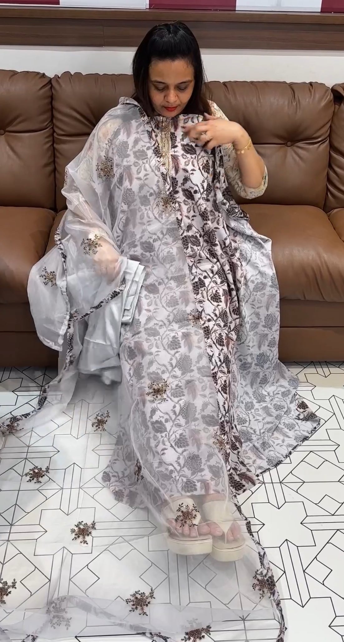 DIGITAL PRINTED MUSLIN UNSTITCHED SALWAR SUITS - IHA 22487