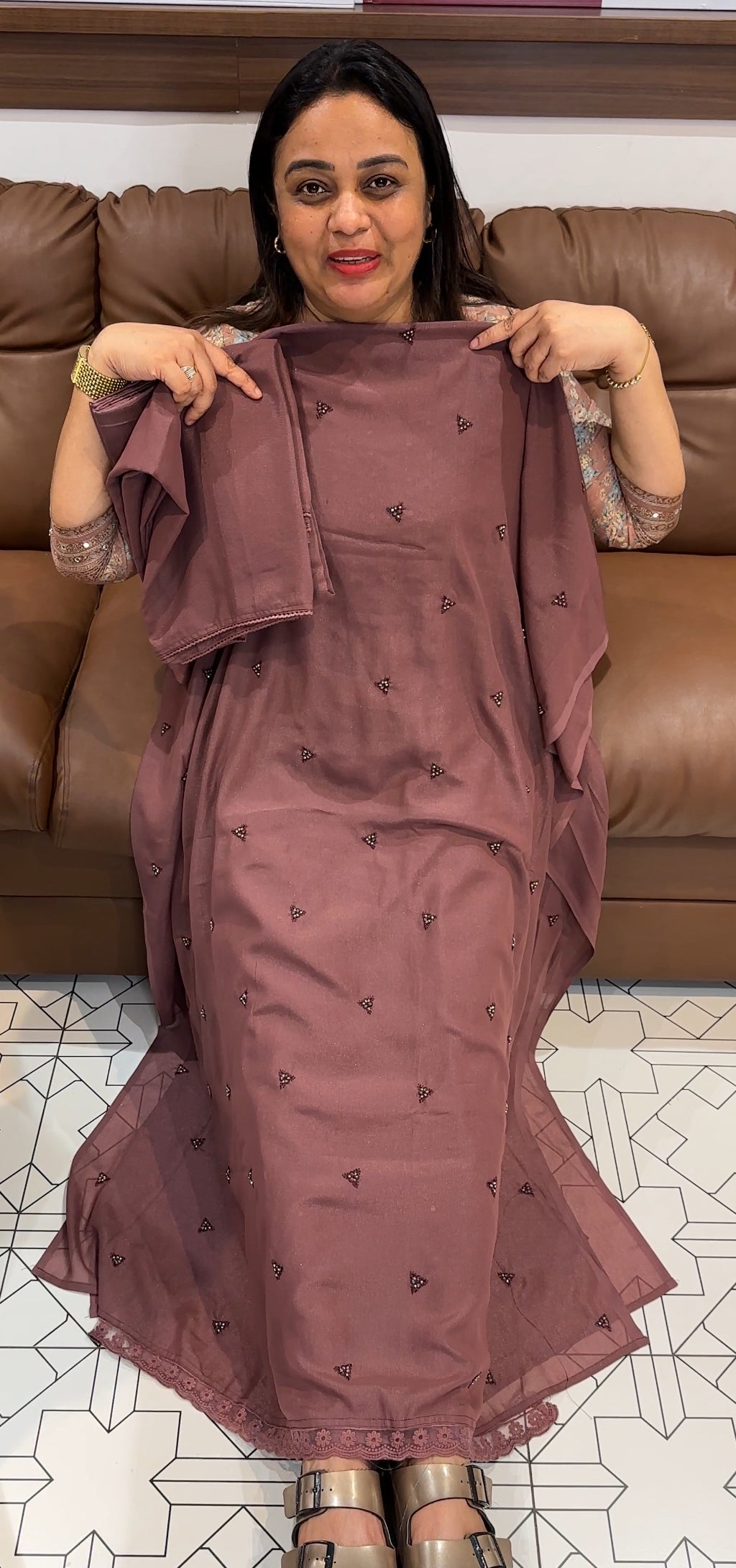 SHIMMER TISSUE UNSTITCHED SALWAR SUITS - IHA 23202