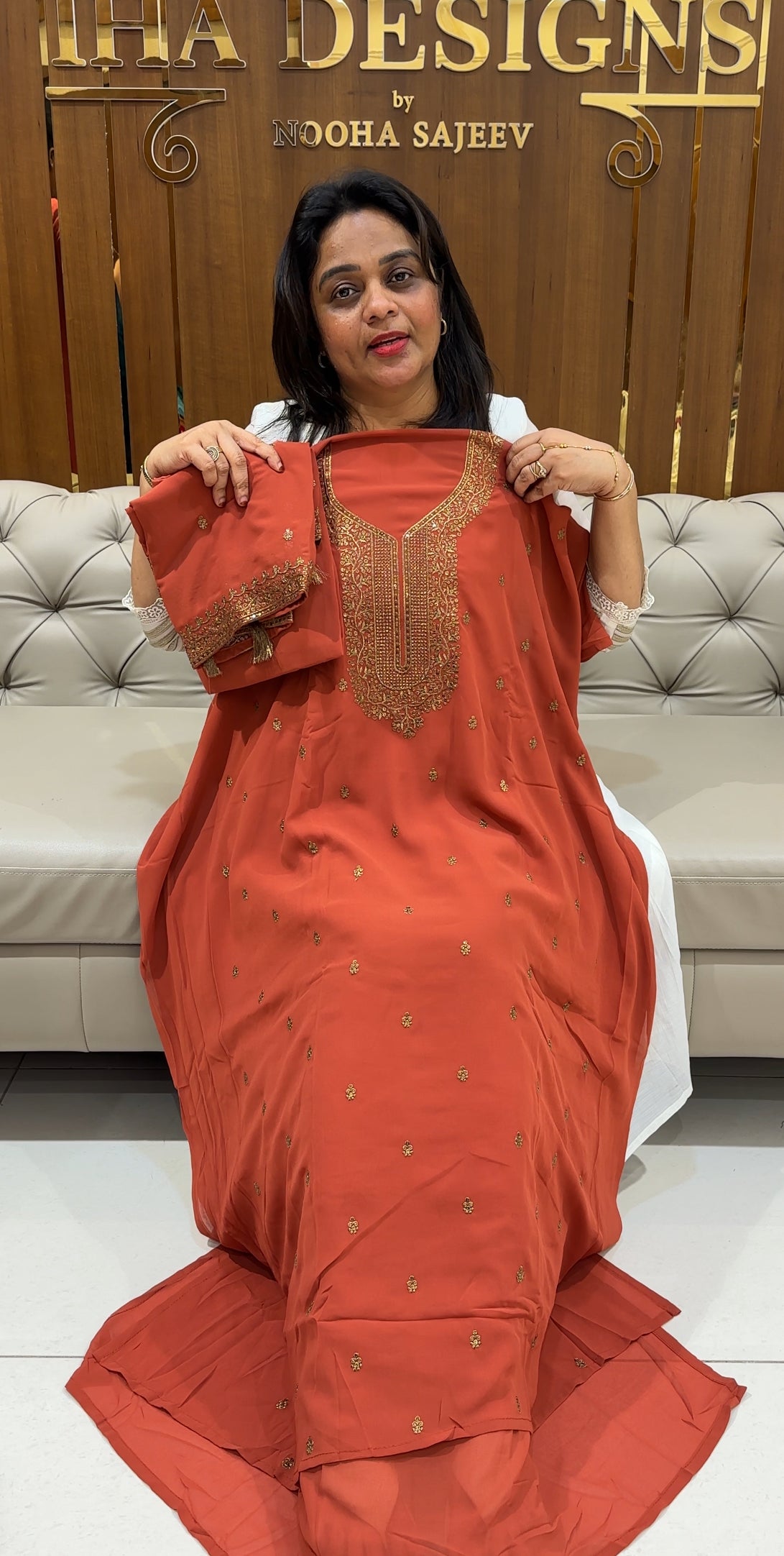 FAUX GEORGETTE UNSTITCHED SALWAR SUITS - IHA 26051