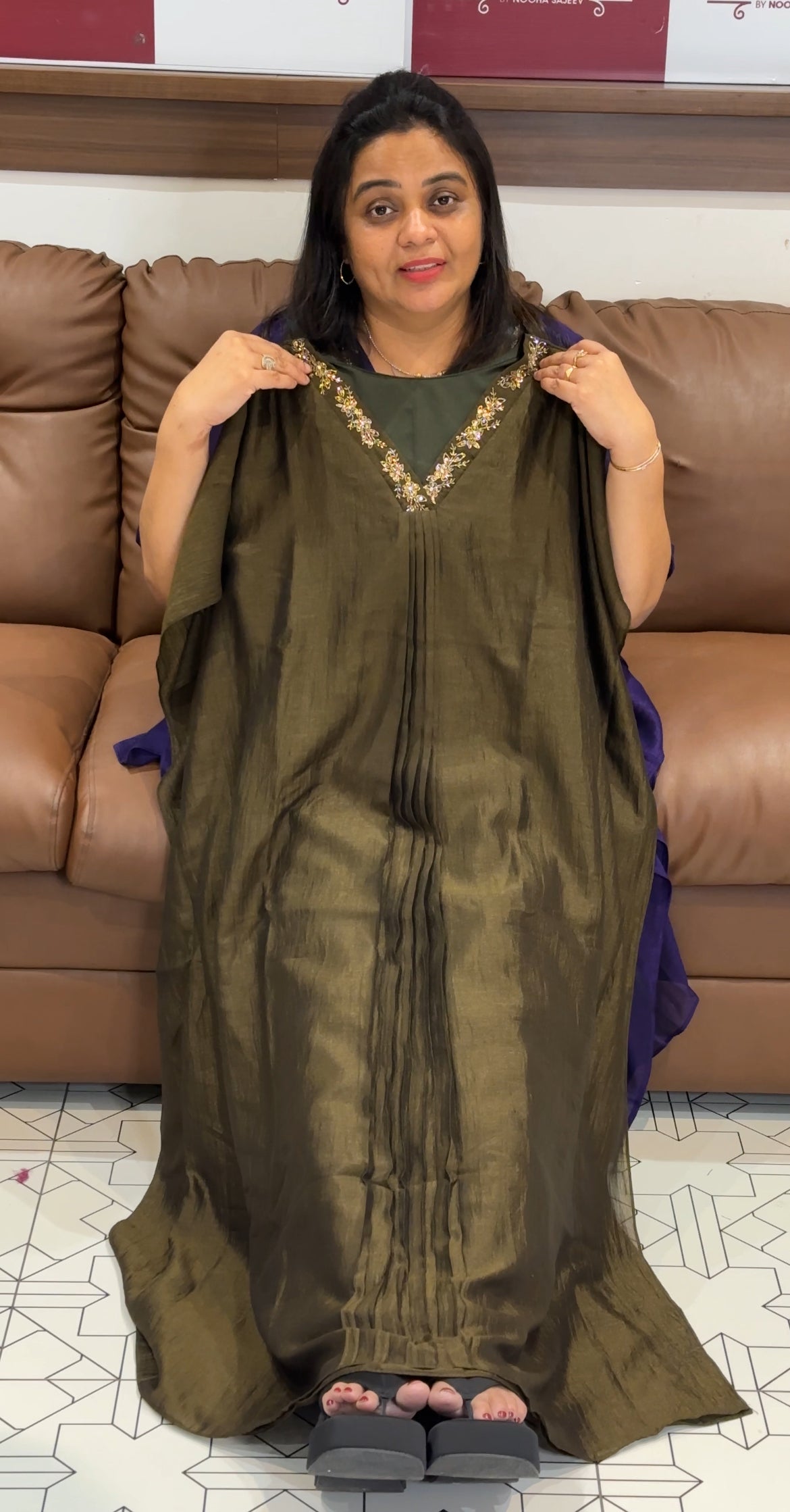 IHA'S IN-HOUSE SEMI RAW SILK ALINE TOPS - IHA 29420