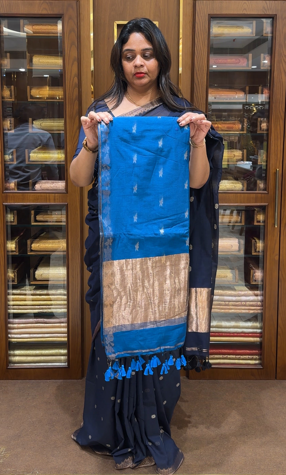 KHADDI COTTON SAREES - IHA 24143