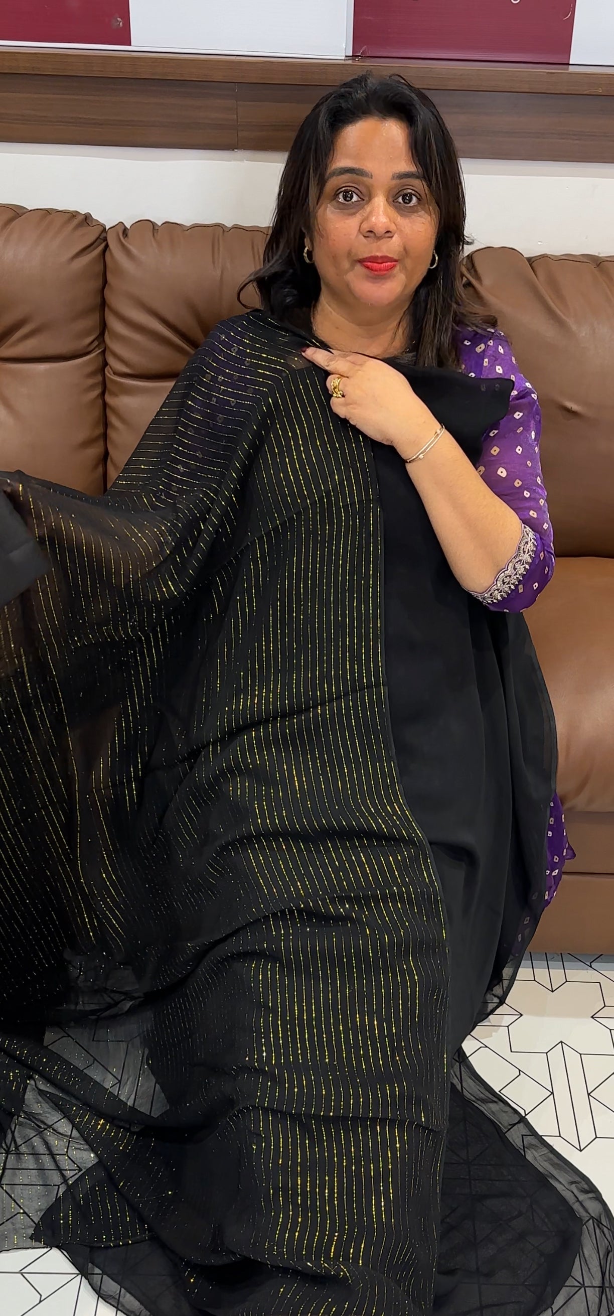 GEORGETTE UNSTITCHED SALWAR SUITS - IHA 25436