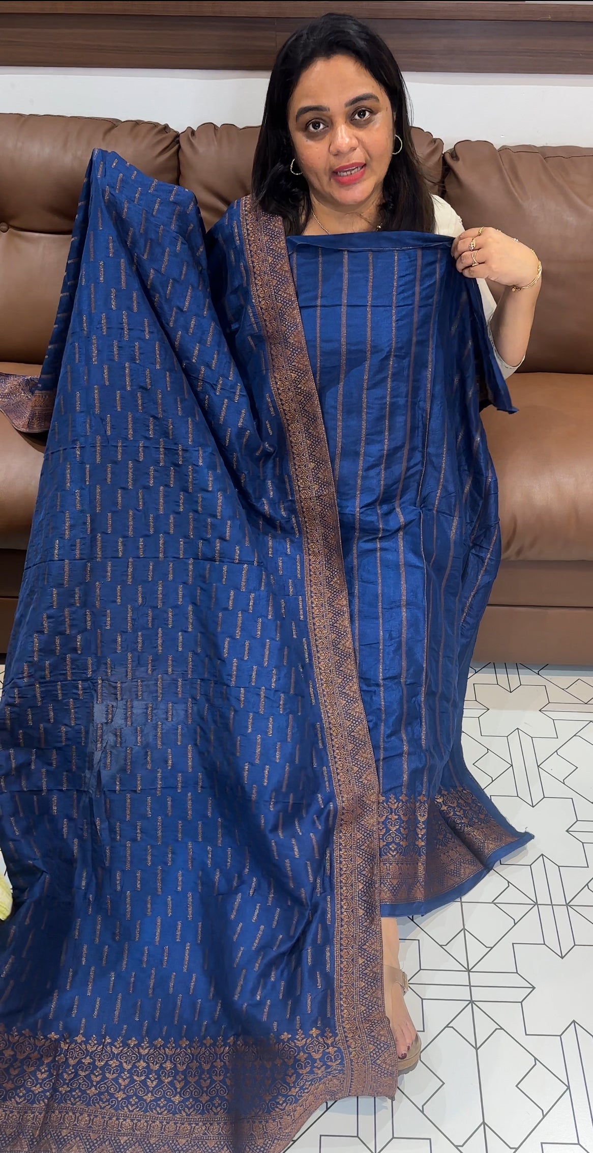 FORWARD SEMI BANARASI SALWAR SUITS - IHA 26685