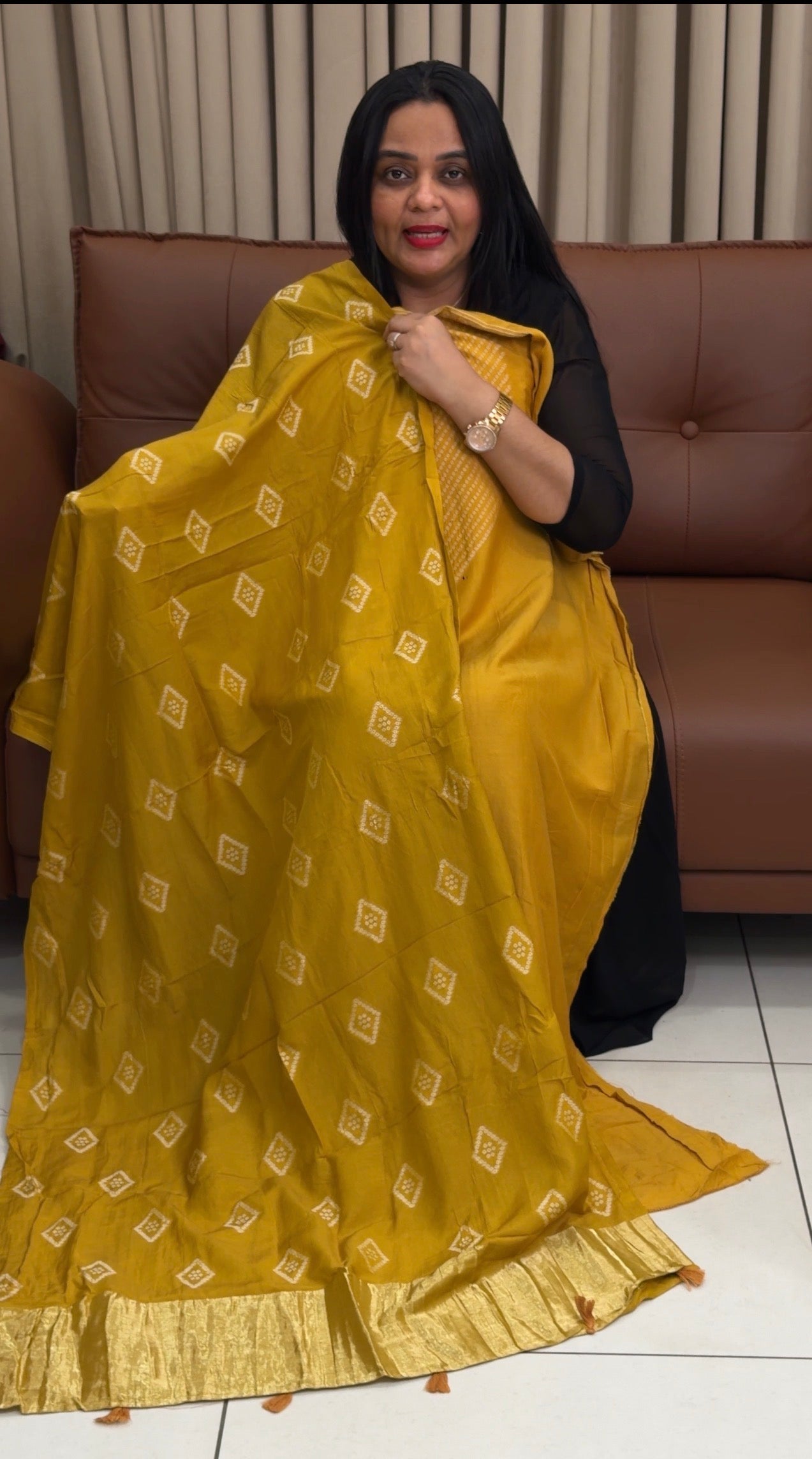 MALAI CHANDERI UNSTITCHED SALWAR SUITS - IHA 34690