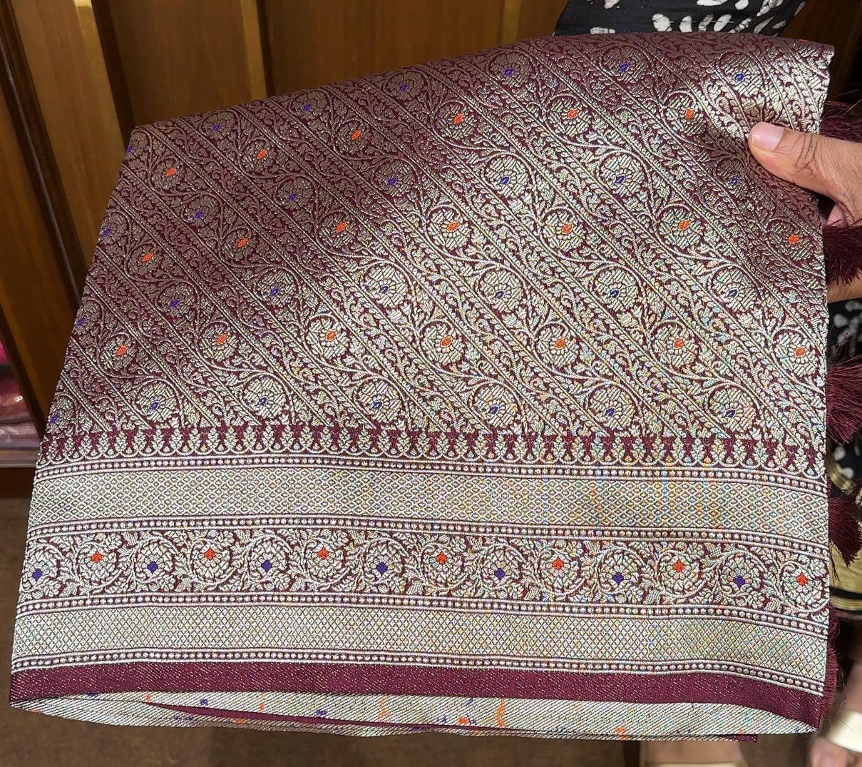 SEMI KATAN SAREES - IHA 21604