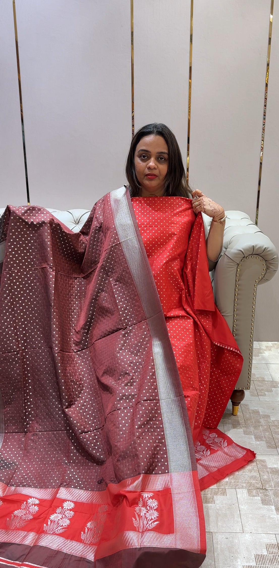 SEMI KATAN UNSTITCHED SALWAR SUITS - IHA 22967