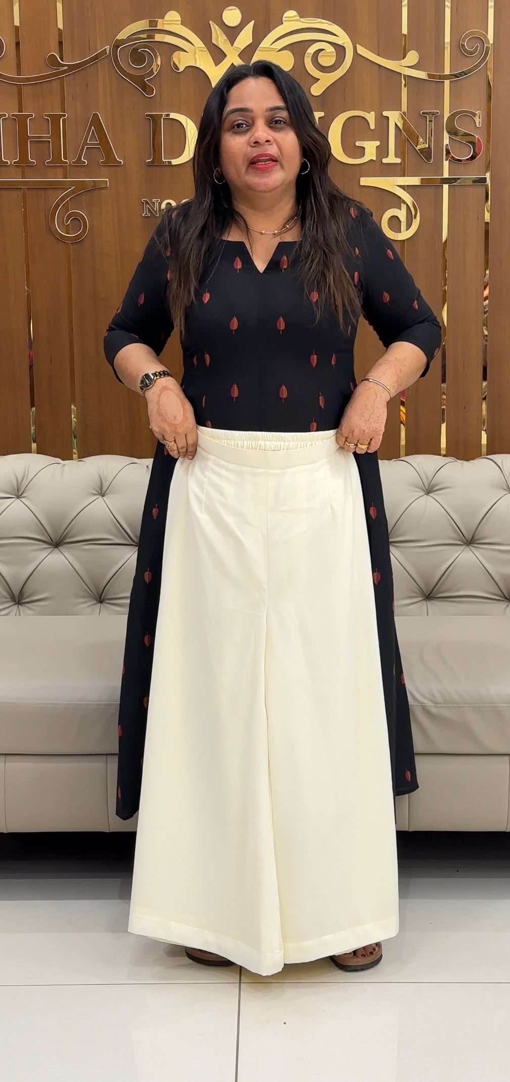 IHA'S IN-HOUSE SKIRT PALAZZO - IHA 27588