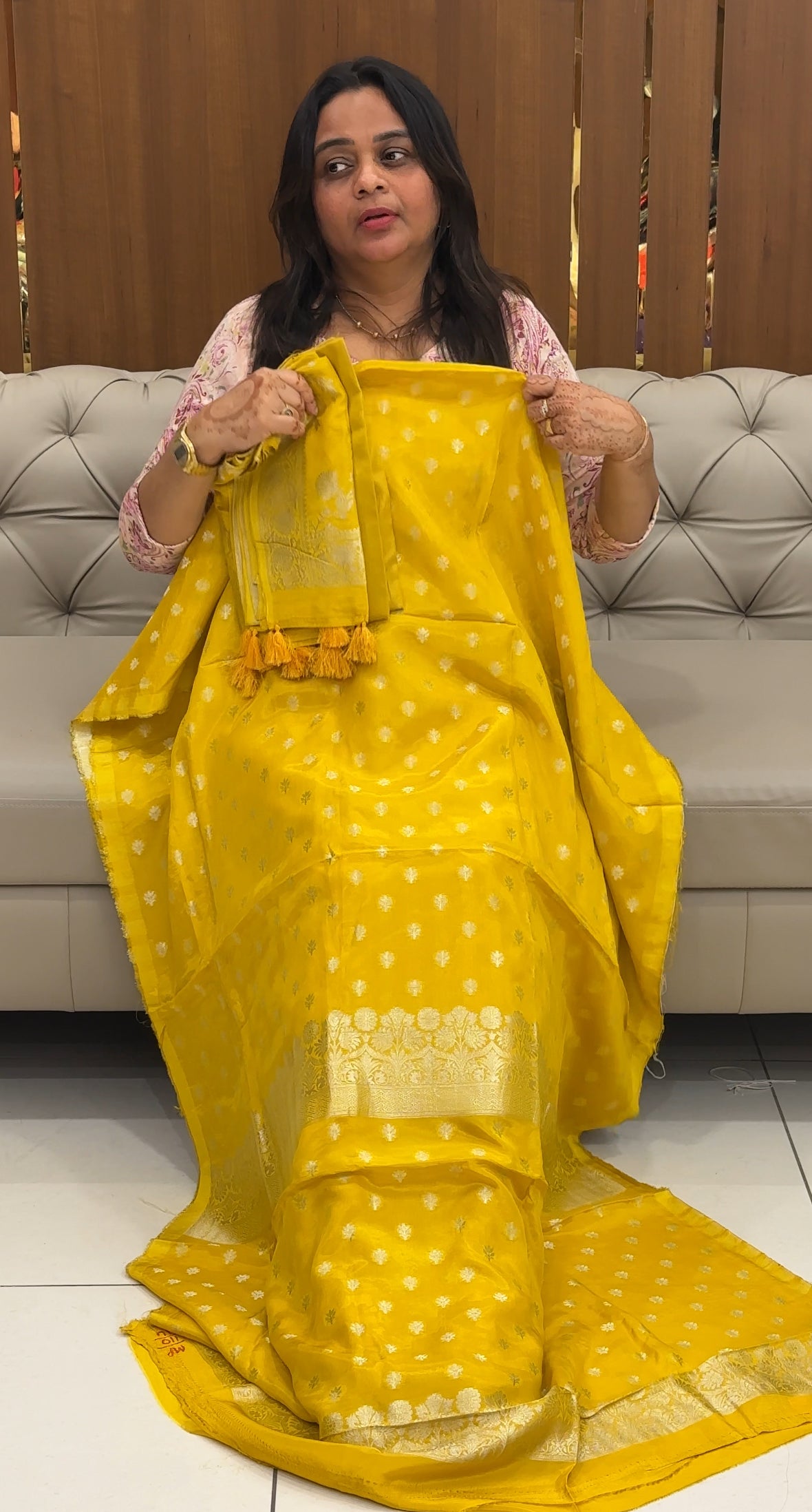 SILK BANARASI UNSTITCHED SALWAR SUITS - IHA 27504