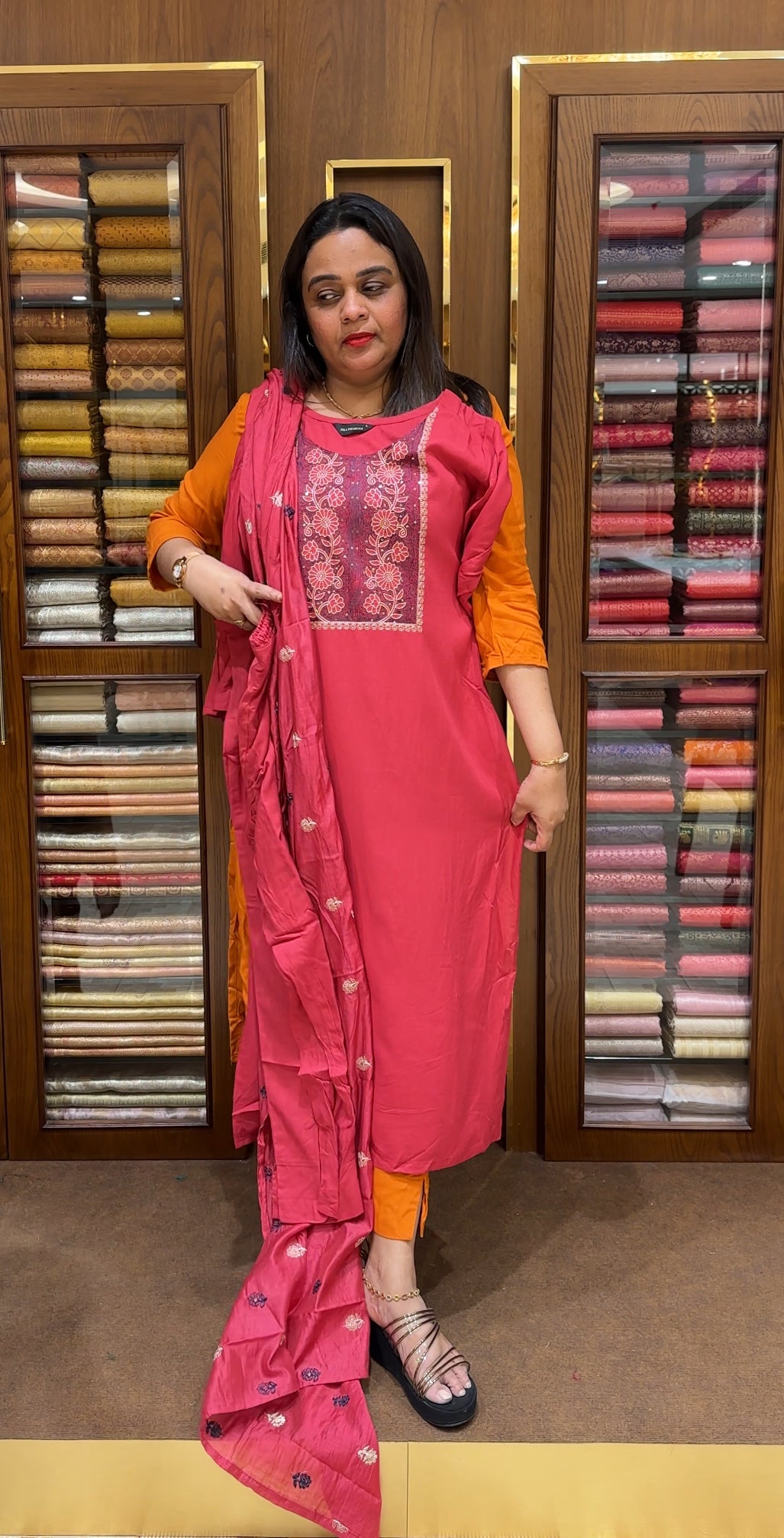 READY TO WEAR TOP, BOTTOM AND DUPATTA - IHA 24046
