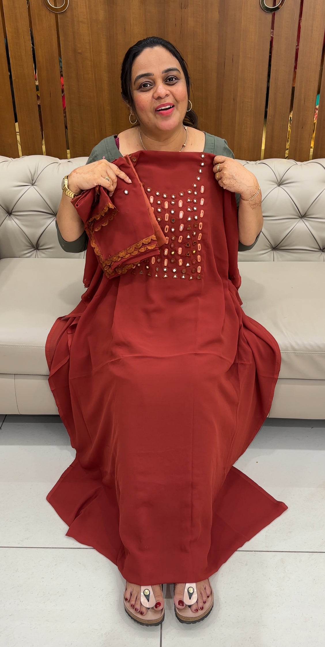 FAUX GEORGETTE UNSTITCHED SALWAR SUITS - IHA 27615