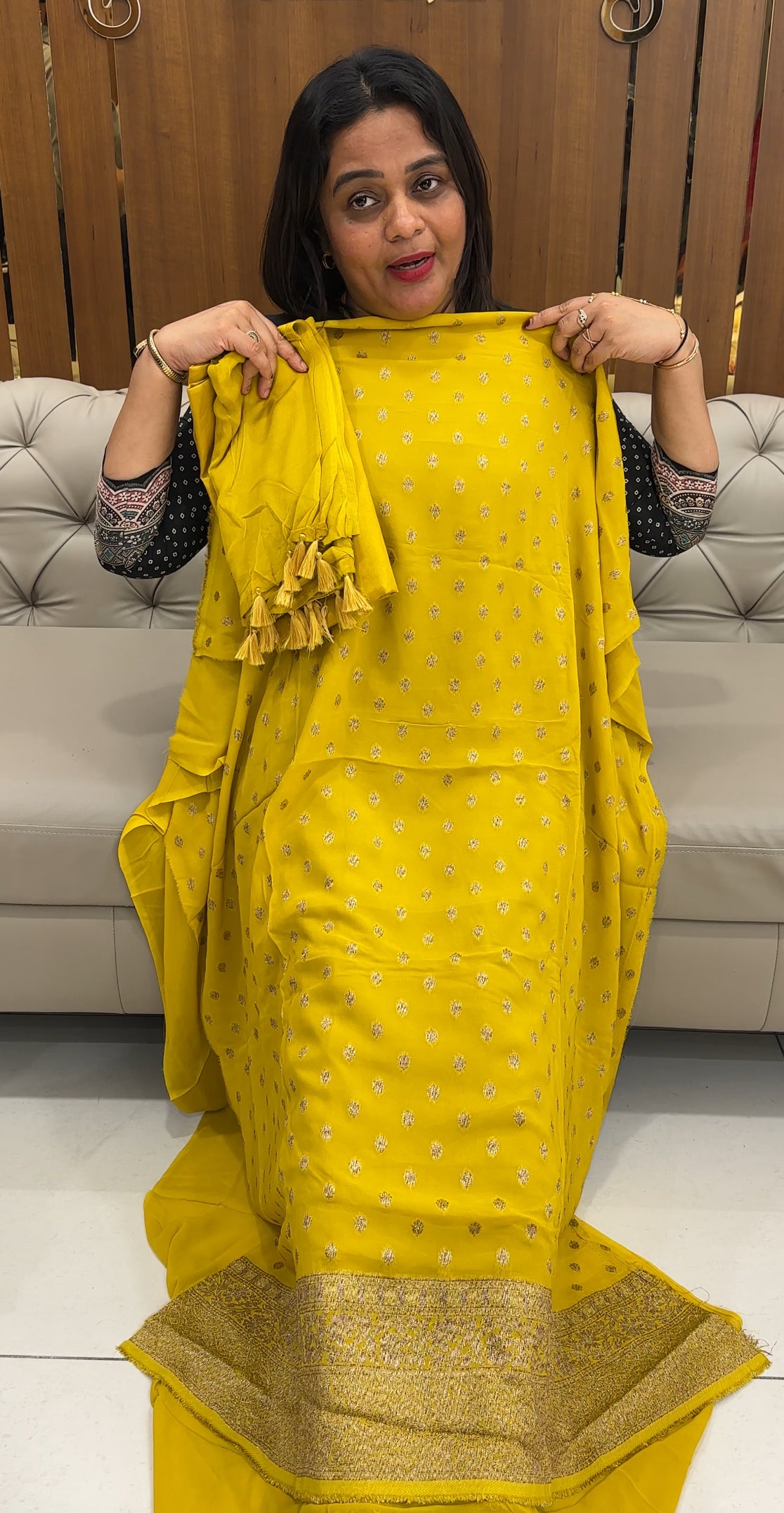 VISCOSE GEORGETTE UNSTITCHED SALWAR SUITS - IHA 25975