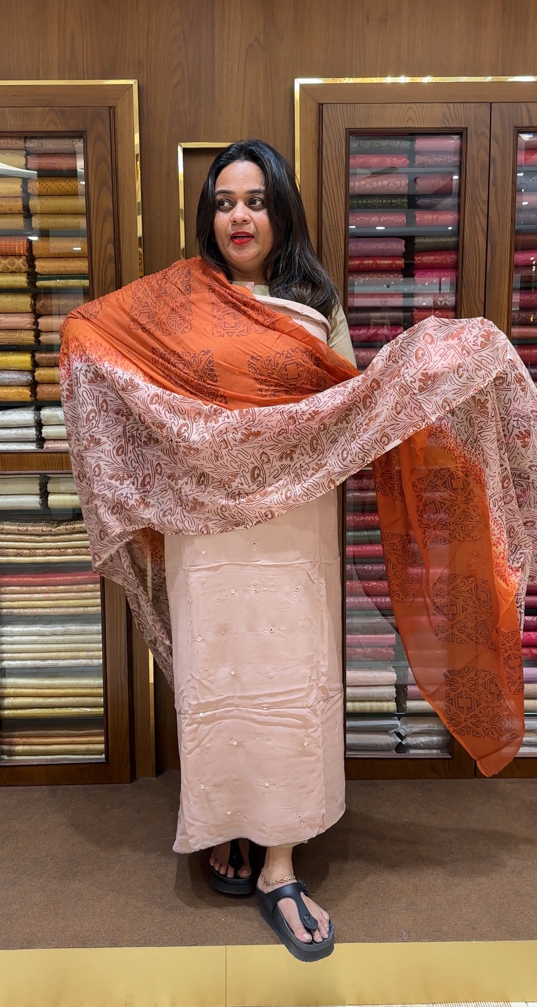 VISCOSE GEORGETTE UNSTITCHED SALWAR SUITS - IHA 23365