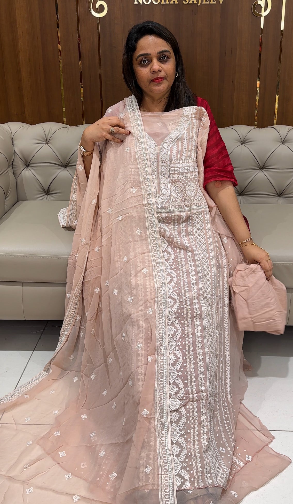 VISCOSE GEORGETTE UNSTITCHED SALWAR SUITS - IHA 24216