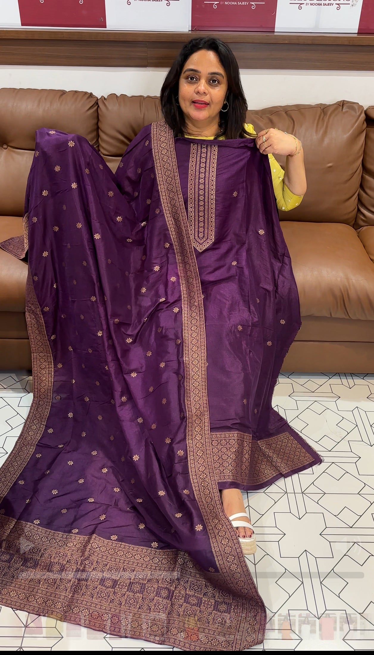 FORWARD SEMI BANARASI UNSTITCHED SALWAR SUITS - IHA 26363