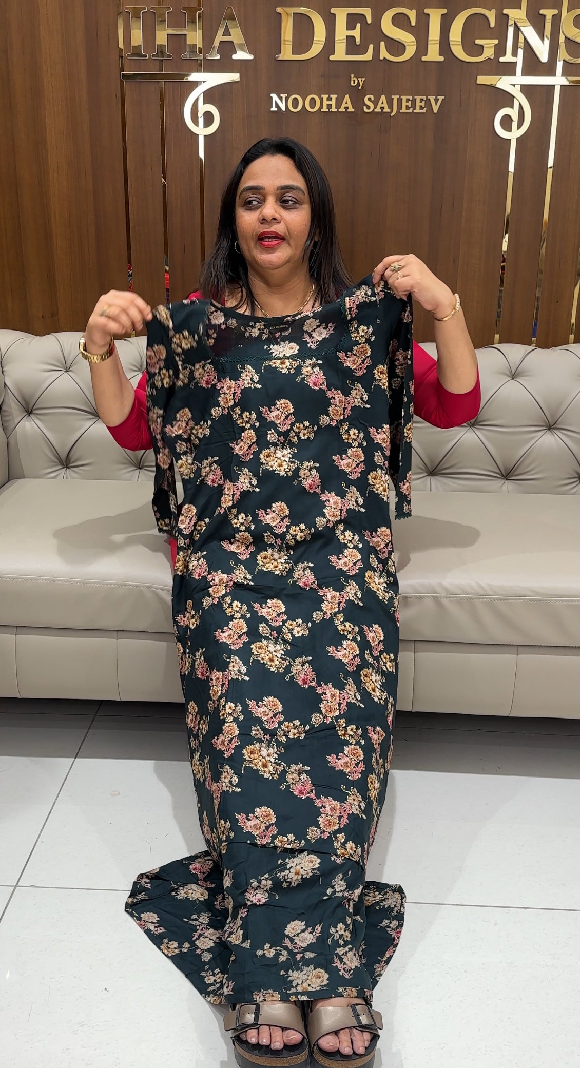 PRINTED RAYON FROCKS - IHA 23261