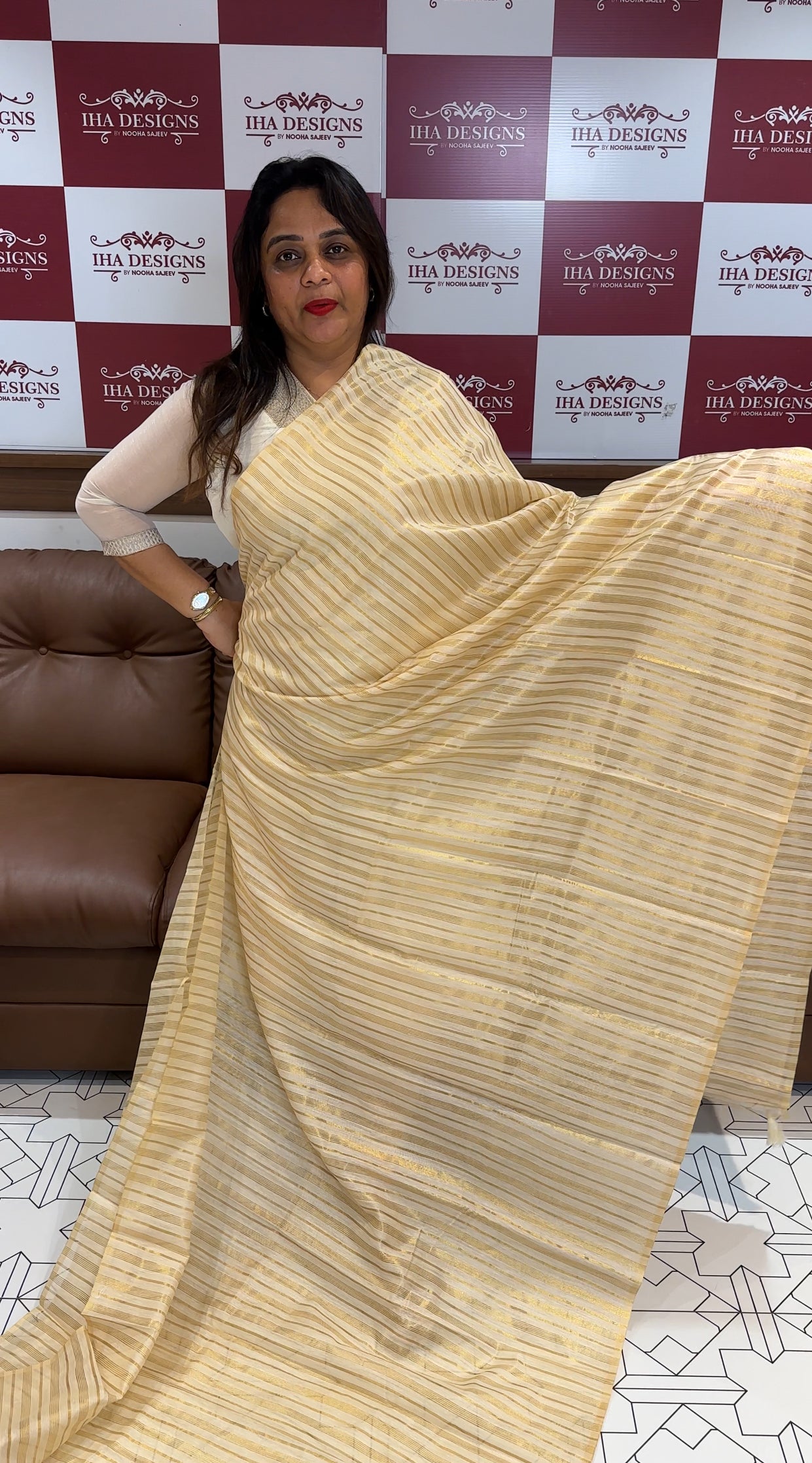 MODAL CHANDERI ONAM SAREES - IHA 26013