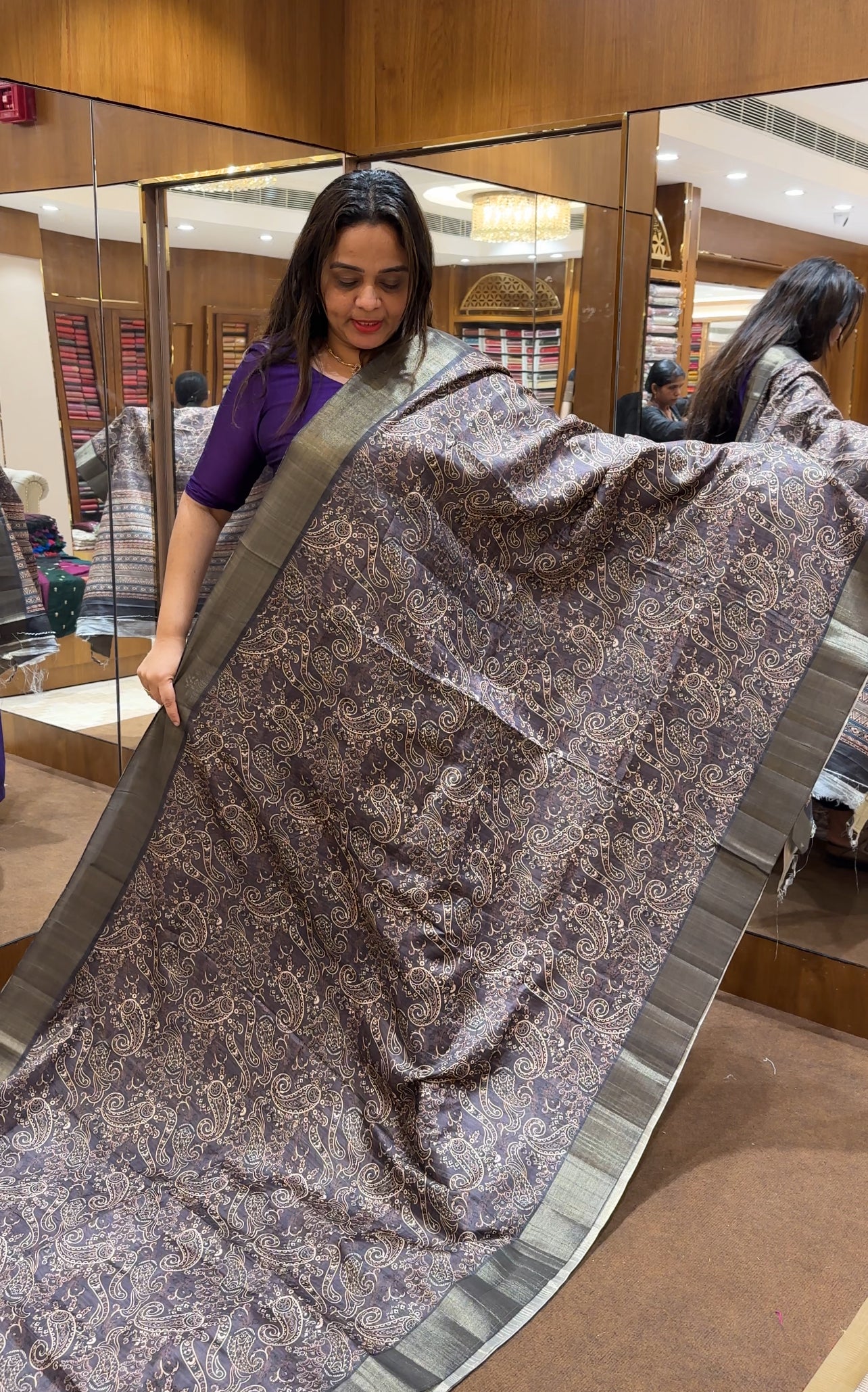 SEMI TUSSUR SAREES - IHA 23119