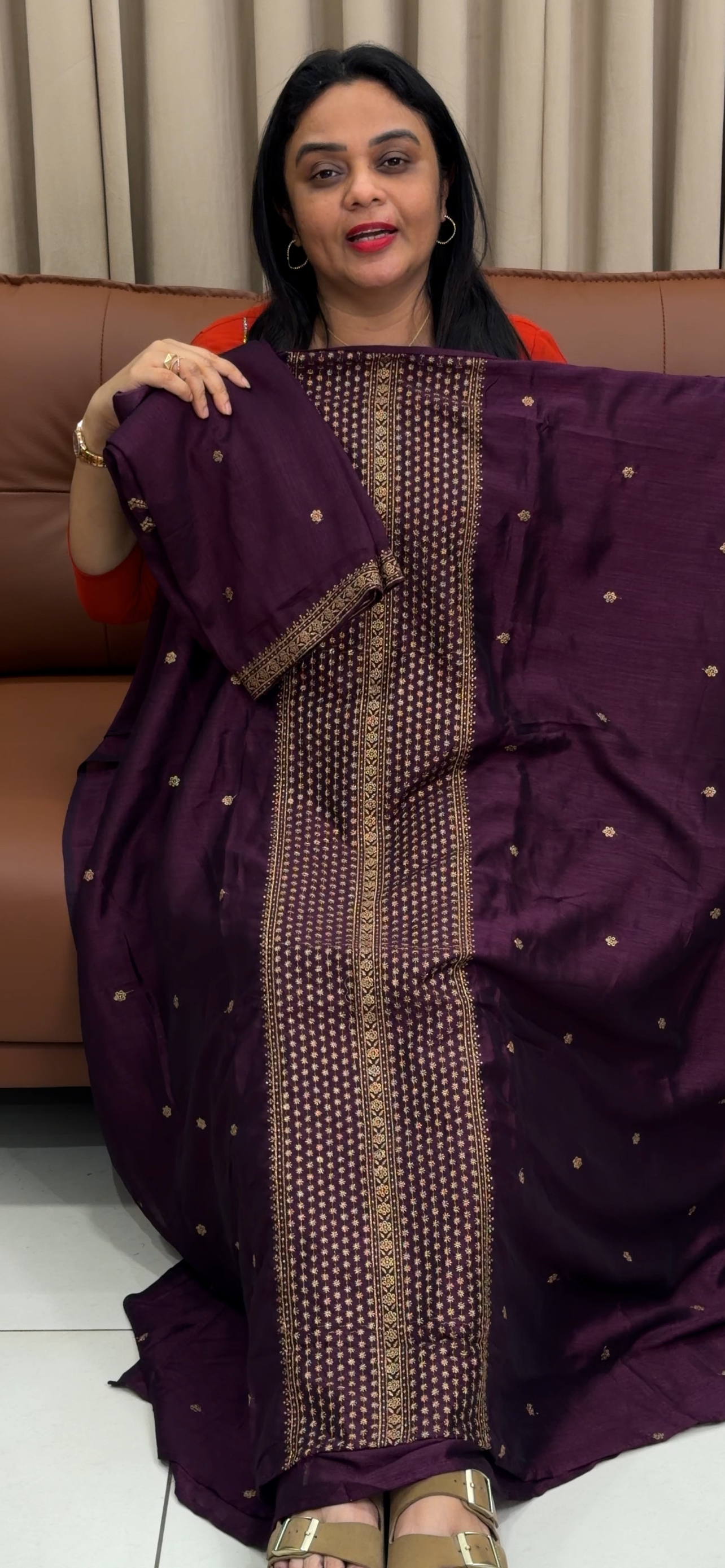 SEMI SILK UNSTITCHED SALWAR SUITS - IHA 33747