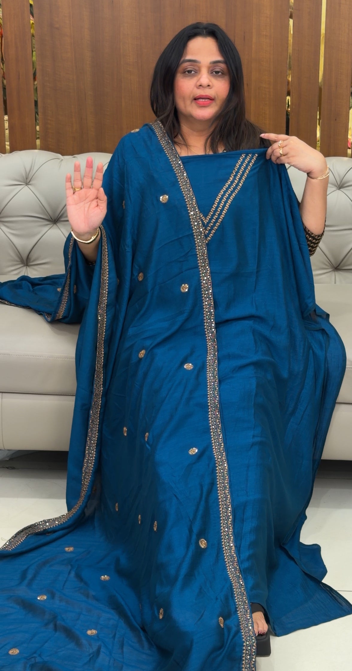 IHA'S IN-HOUSE SEMI RAW SILK UNSTITCHED SALWAR SUITS - IHA 29257