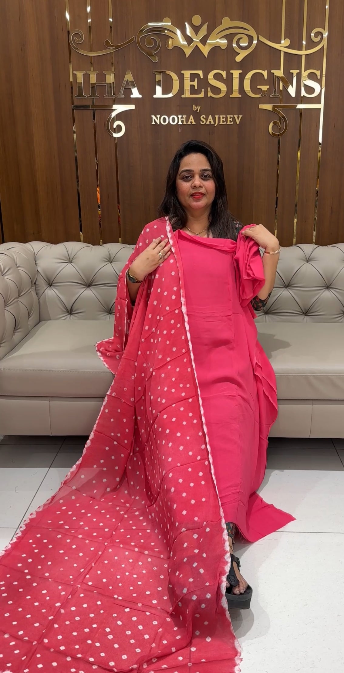 GEORGETTE UNSTITCHED SALWAR SUITS - IHA 23370