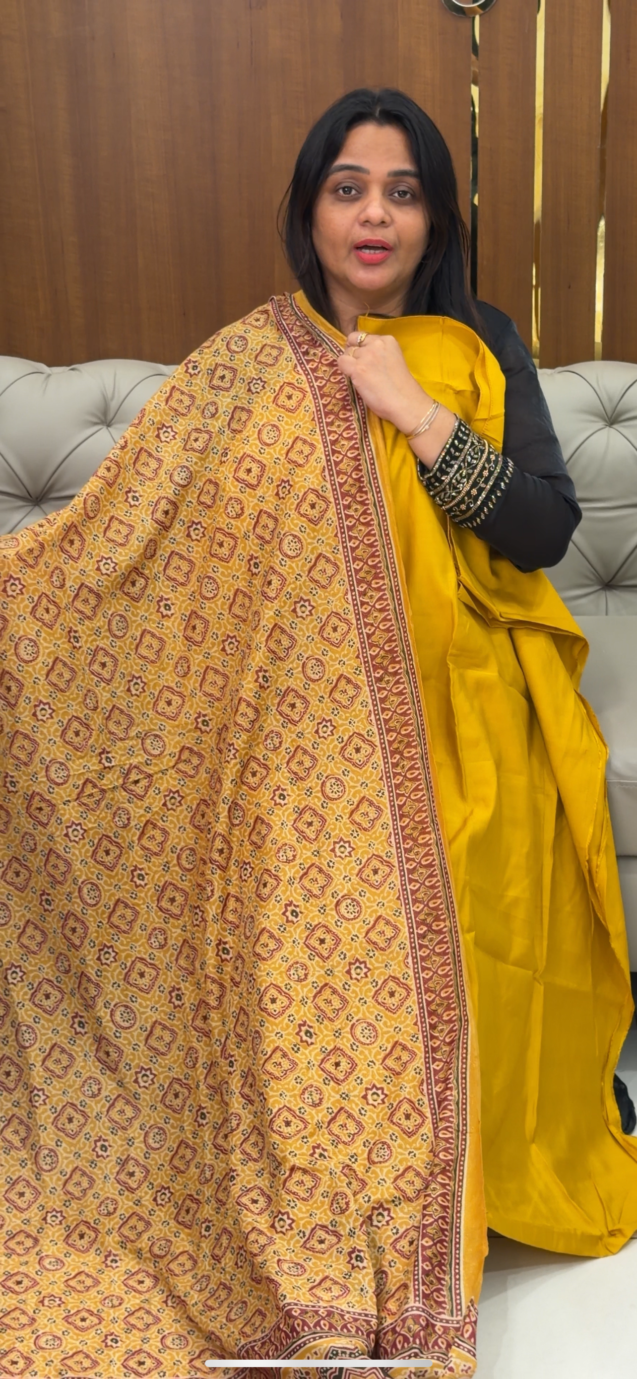 MUL CHANDERI UNSTITCHED SALWAR SUITS - IHA 29271