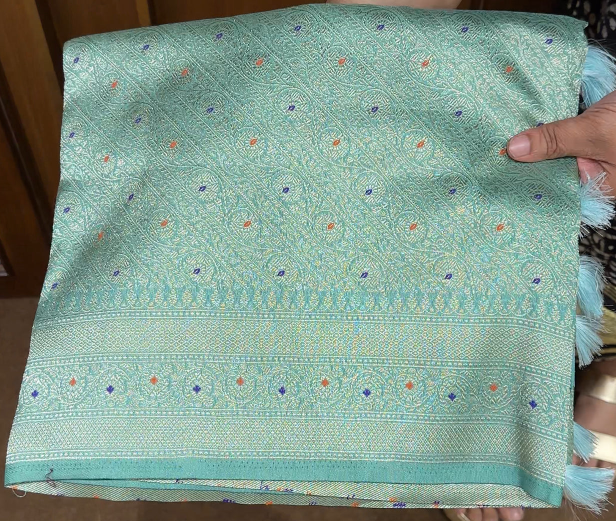 SEMI KATAN SAREES - IHA 21604