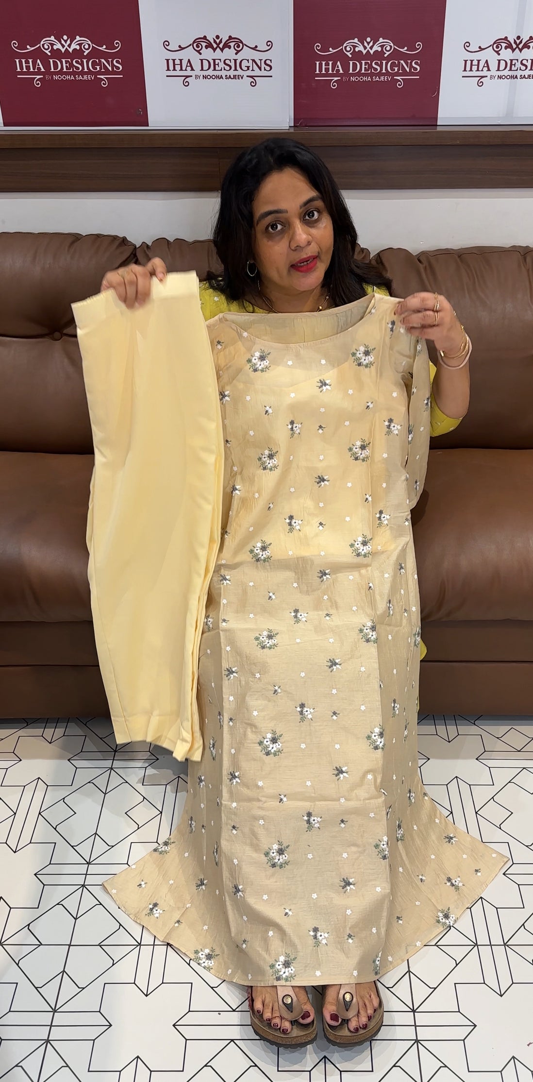 IHA'S IN-HOUSE MALAI CHANDERI CO-ORDS SETS - IHA 26843