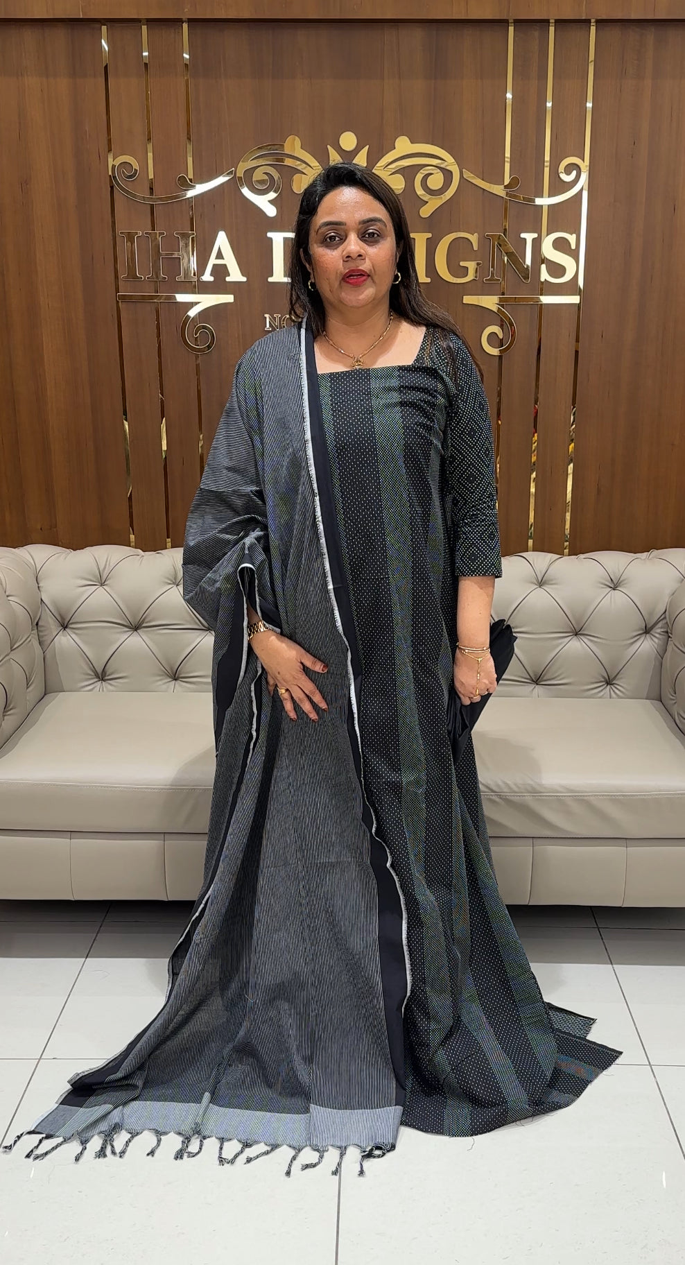 HANDLOOM COTTON UNSTITCHED SALWAR SUITS - IHA 25125