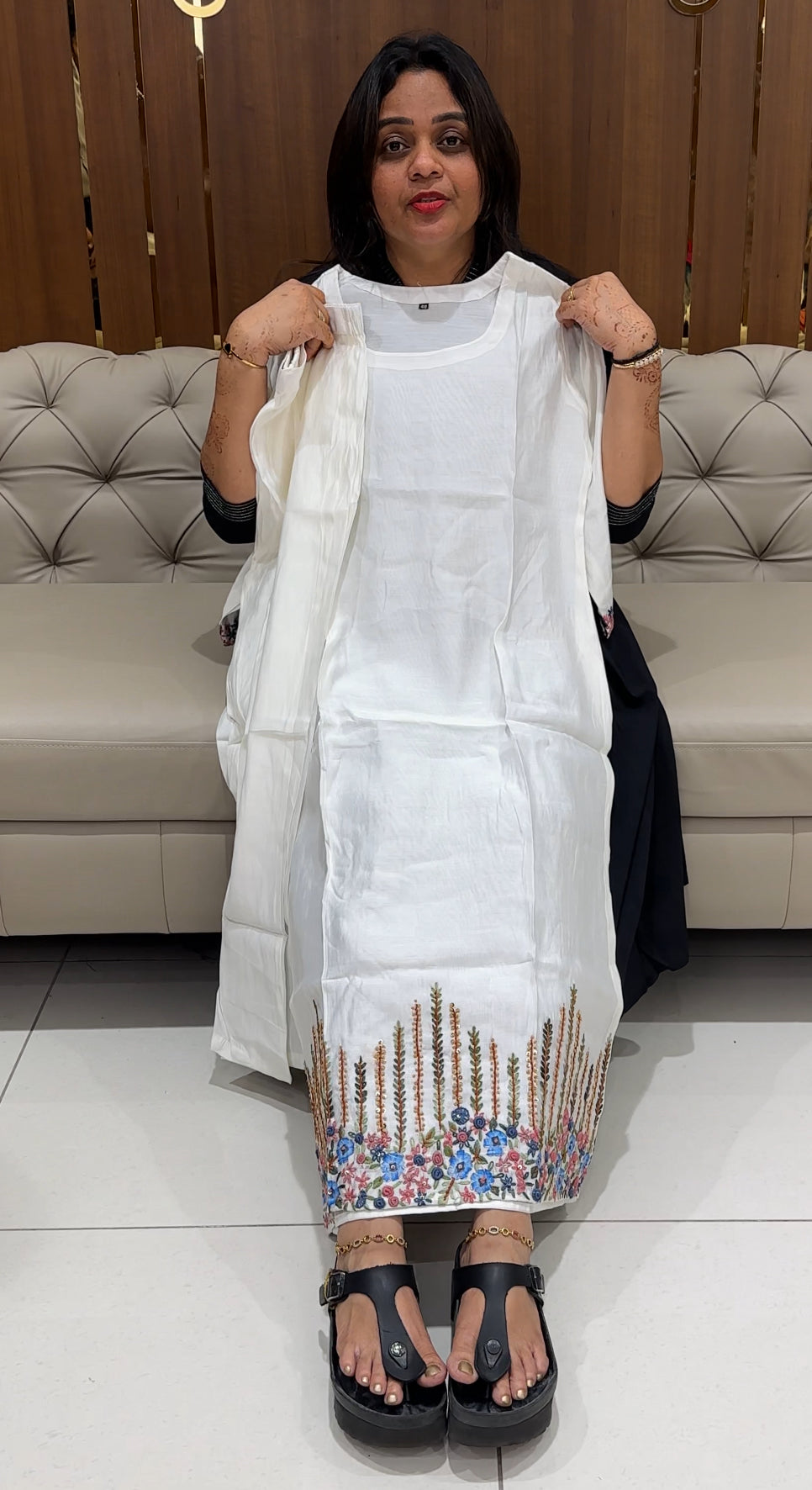 MODAL CHANDERI TOP AND BOTTOM - IHA 23889