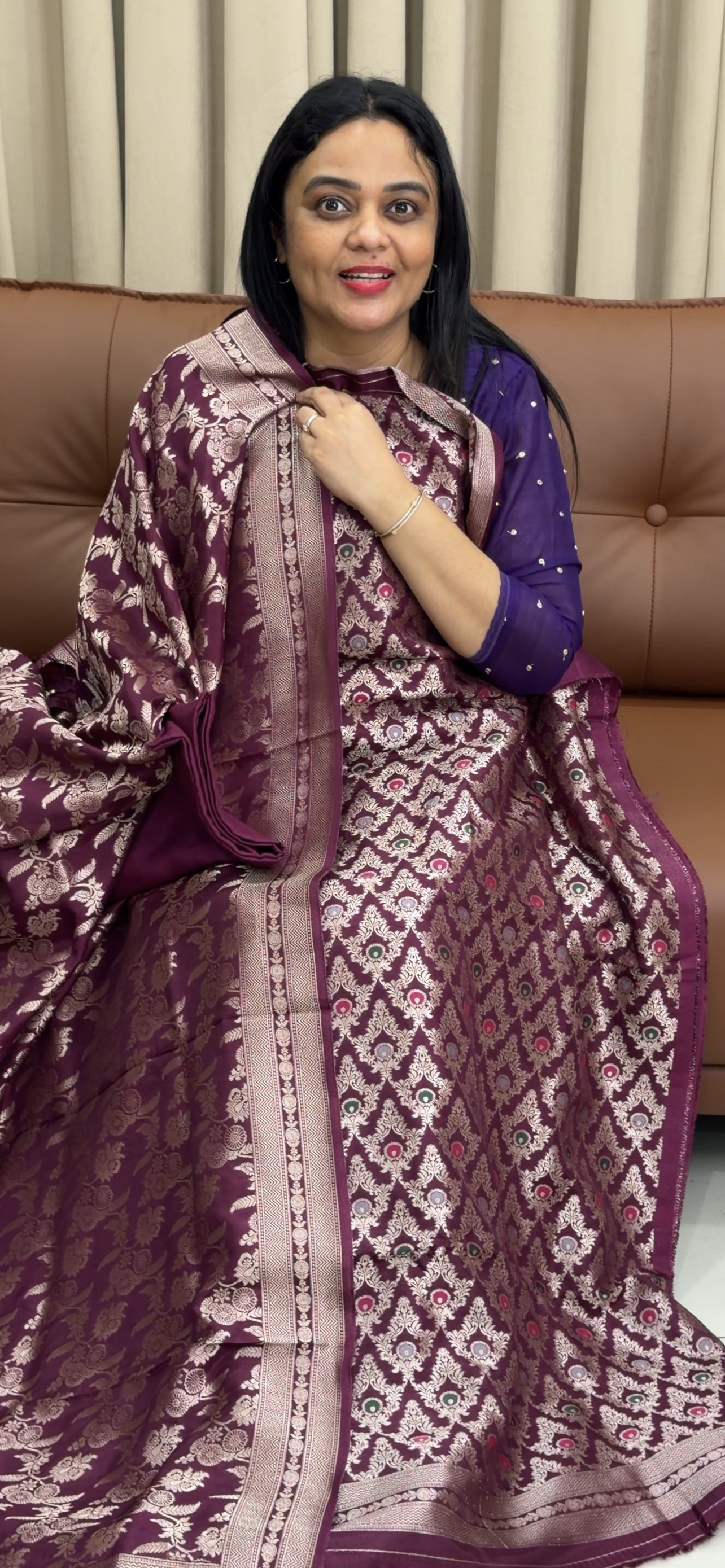 VISCOSE GEORGETTE BANARASI UNSTITCHED SALWAR SUITS - IHA 33895